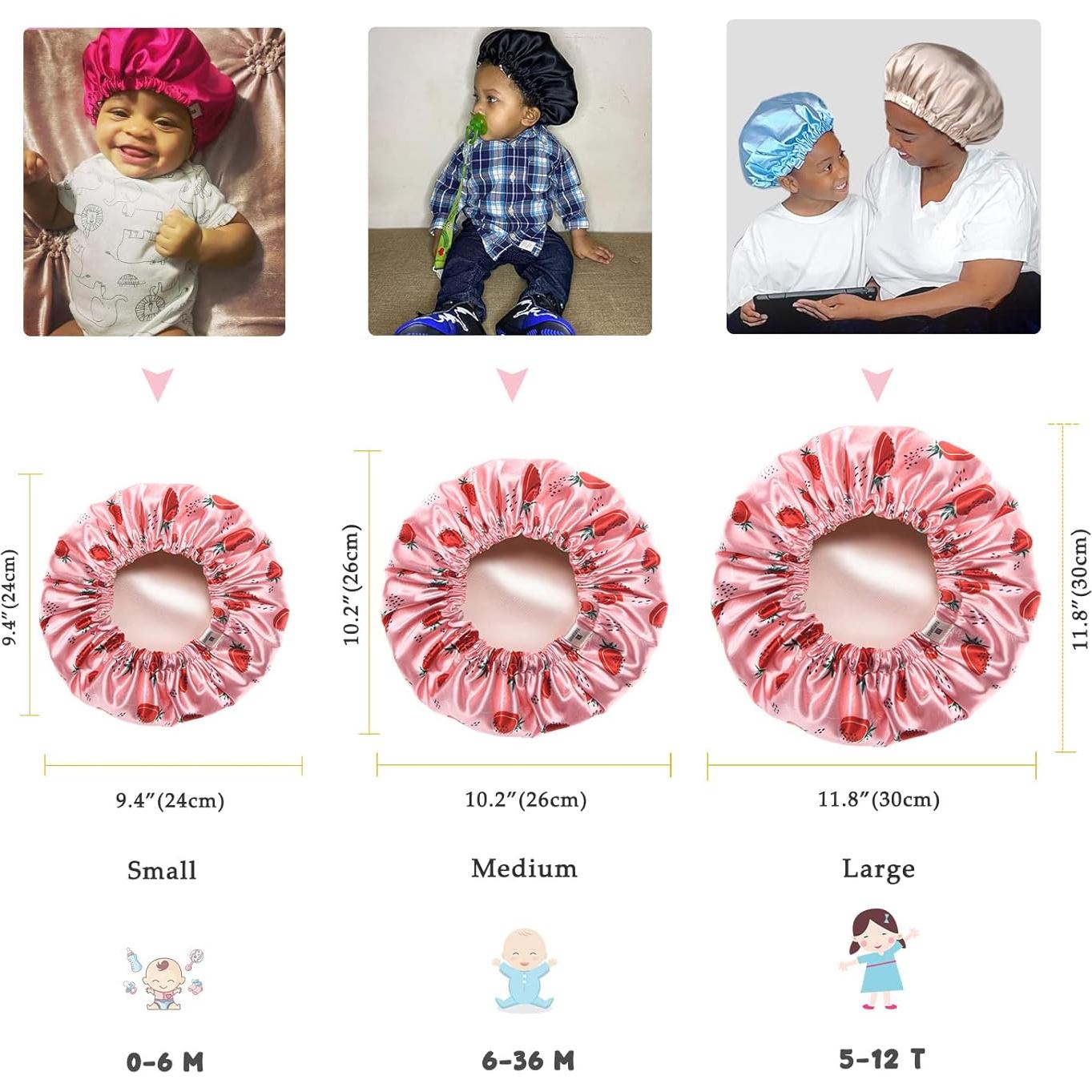 Gorro de Satén Reversible YANIBEST para Bebés 6-36 Meses