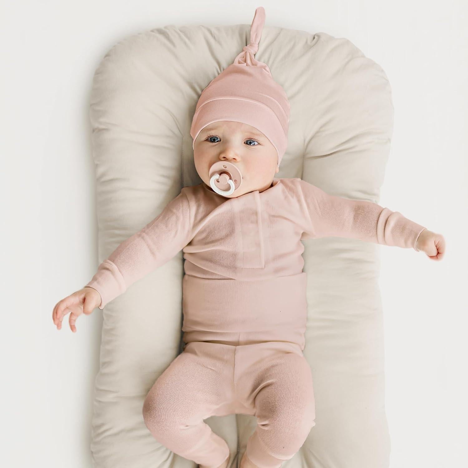 Konssy Conjunto de 6 Gorras Beanie para Bebés 0-6 Meses