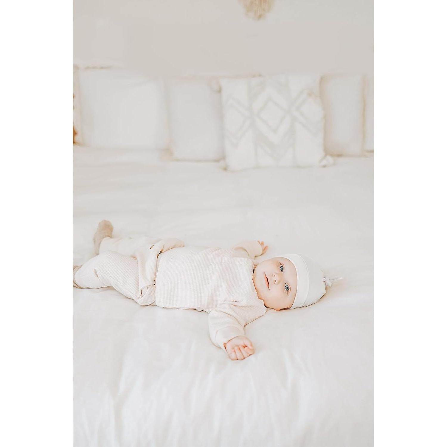 Konssy Conjunto de 6 Gorras Beanie para Bebés 0-6 Meses