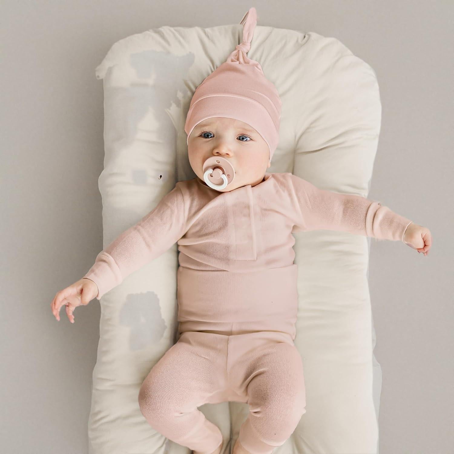 Konssy Conjunto de 6 Gorras Beanie para Bebés 0-6 Meses