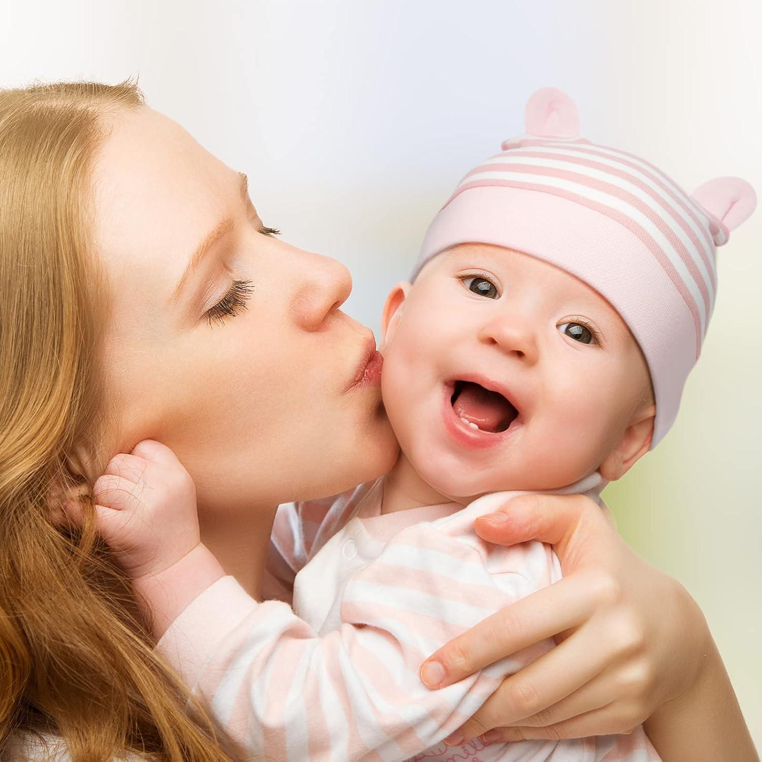 Geyoga 9 Gorros Beanie para Bebé Unisex 0-3 Meses