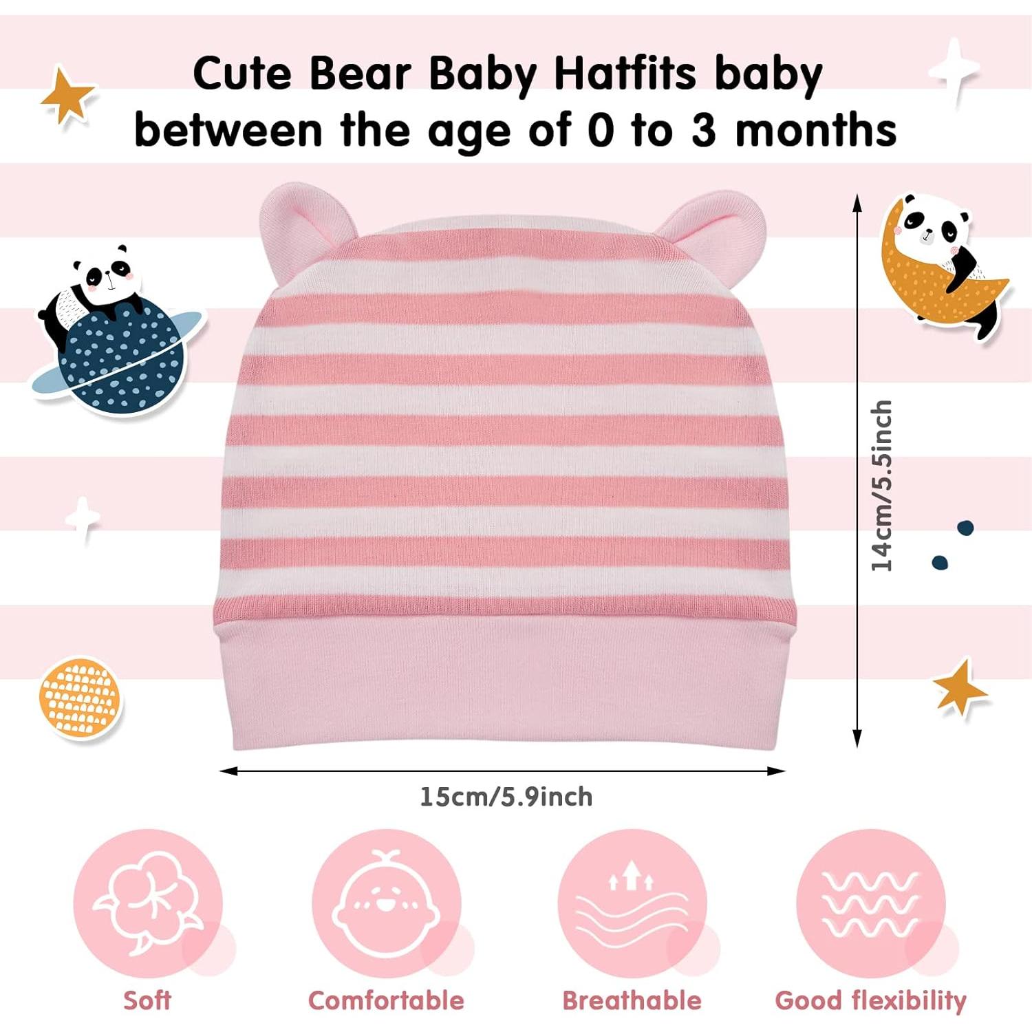 Geyoga 9 Gorros Beanie para Bebé Unisex 0-3 Meses