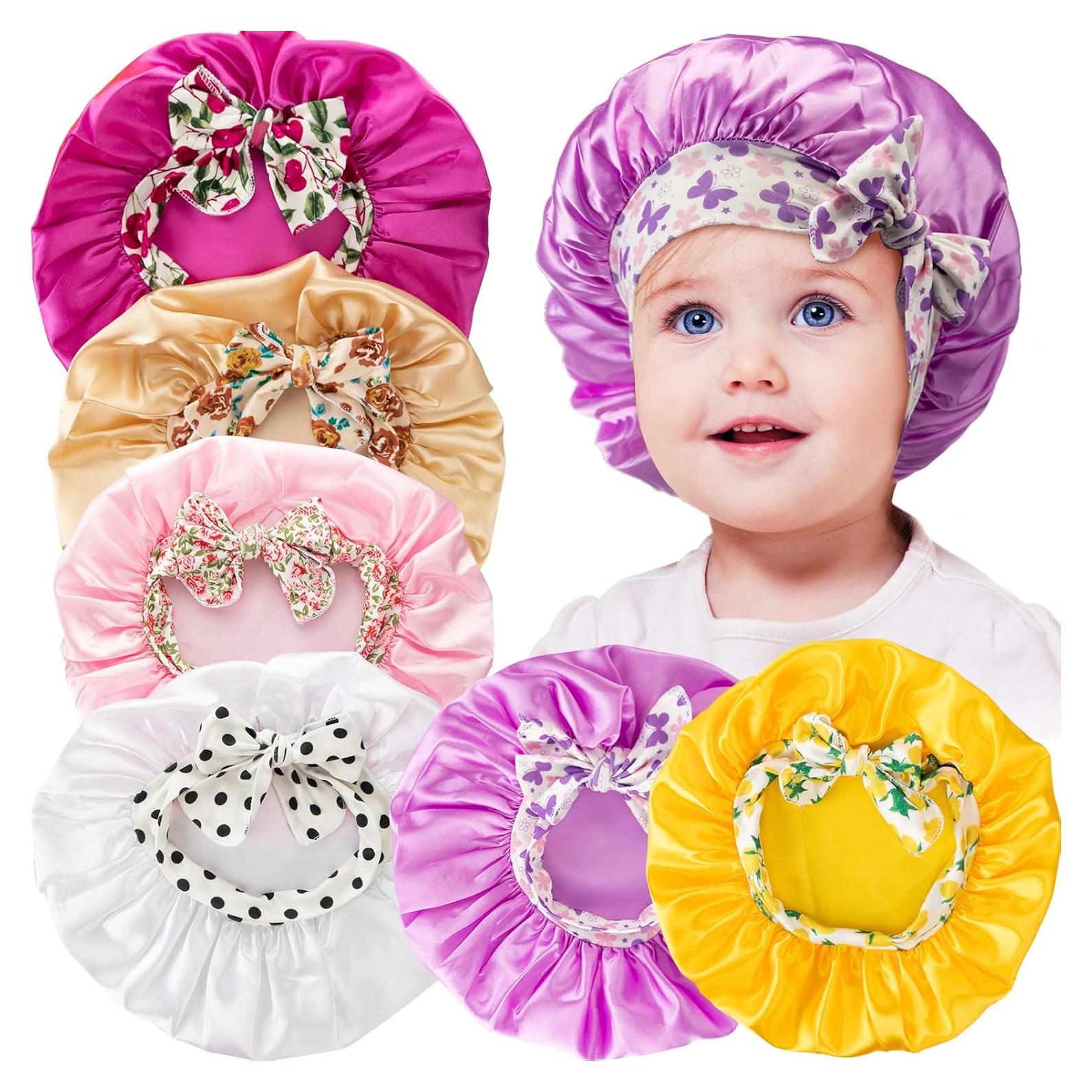 Gorras de Dormir para Niños JaGely 6 Pcs Lazo de Satén Multicolor