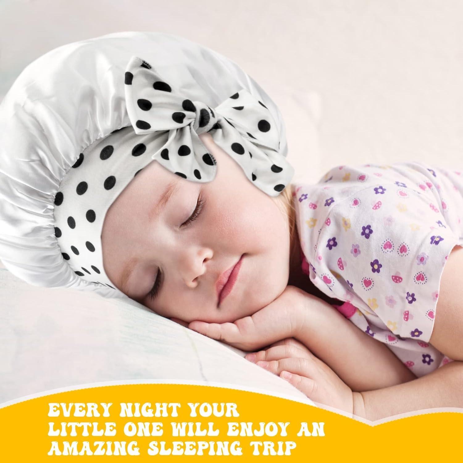 Gorras de Dormir para Niños JaGely 6 Pcs Lazo de Satén Multicolor