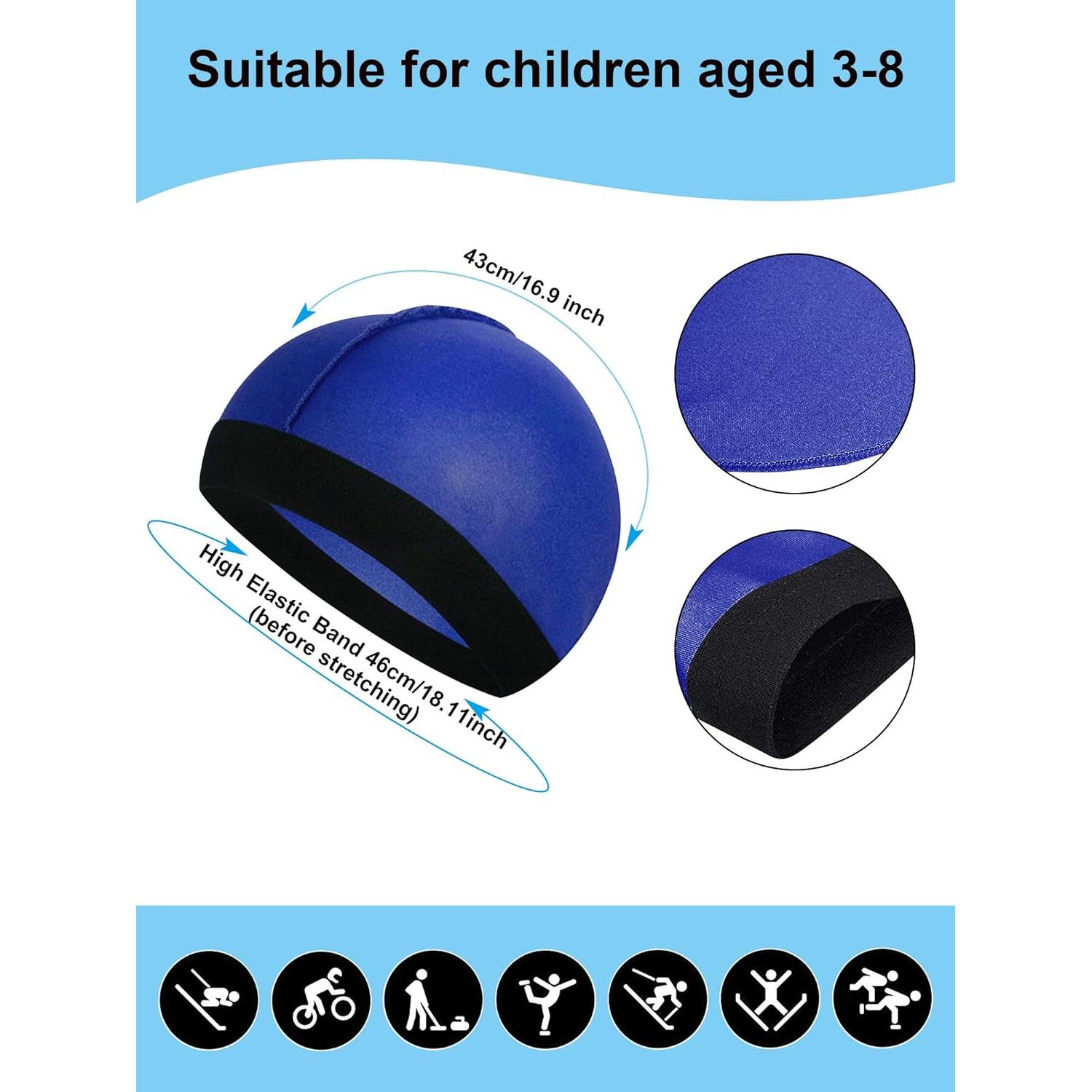 6 Gorros de Satén para Niños Unisex Beanie - Colores Variados