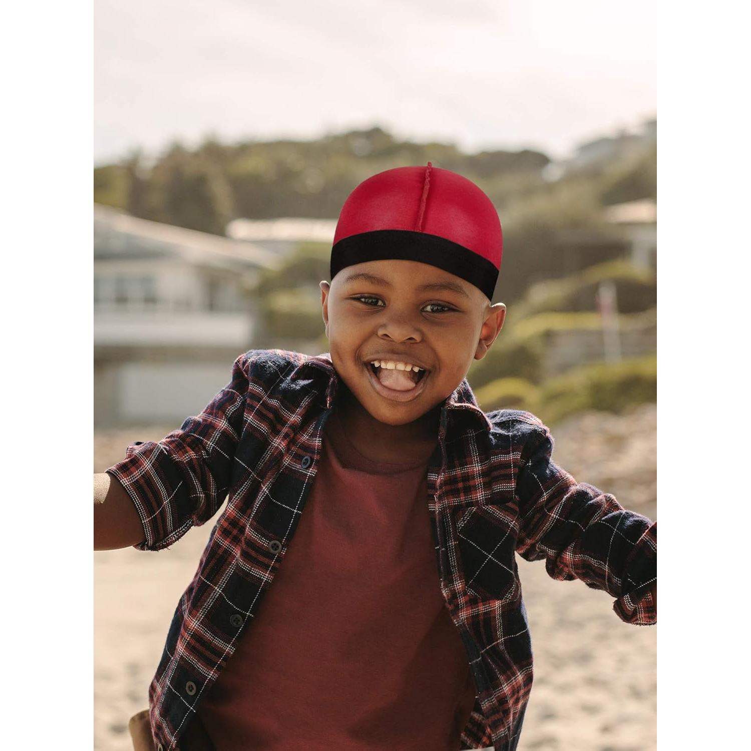 6 Gorros de Satén para Niños Unisex Beanie - Colores Variados