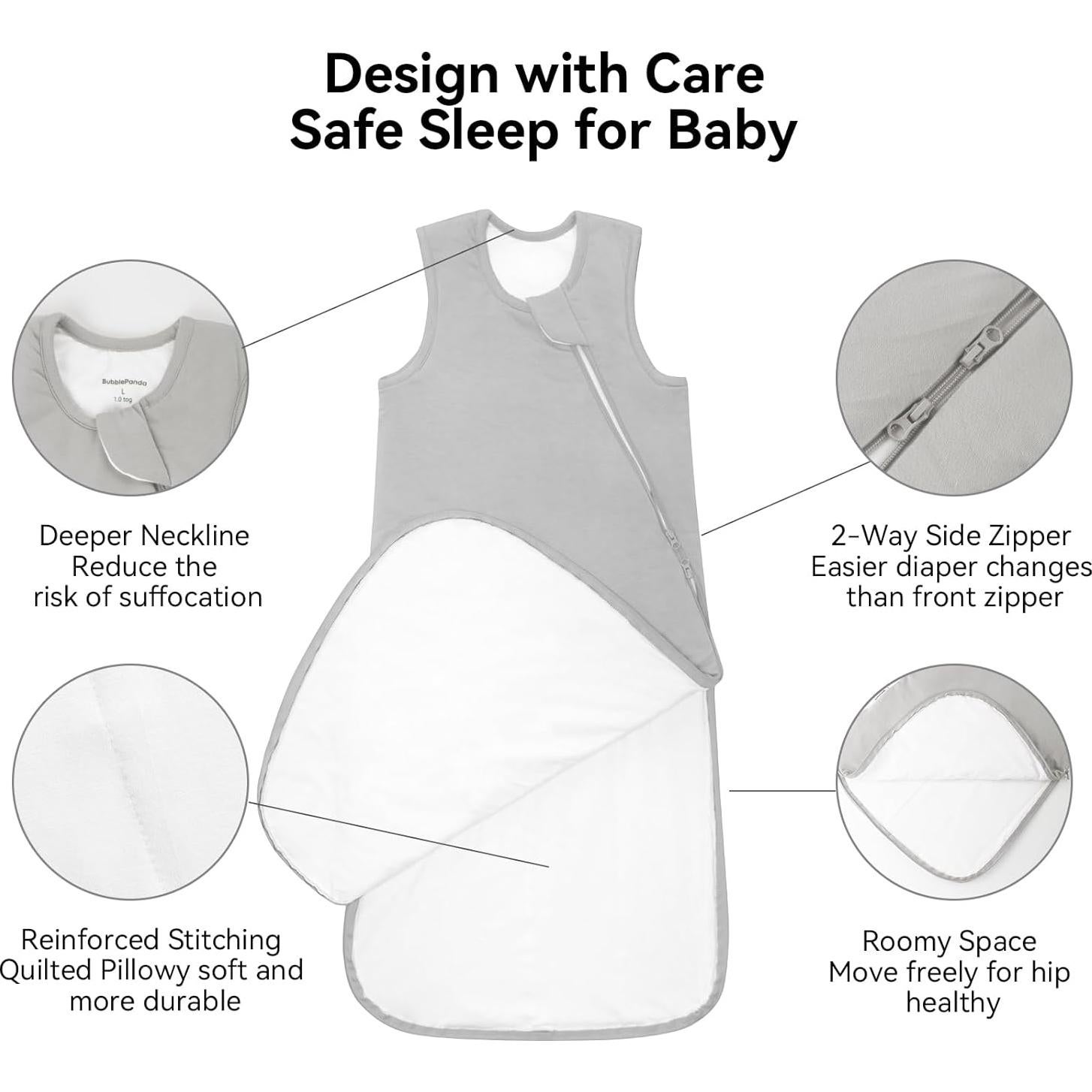 Saco de Dormir BubblePanda 6-12 Meses Rayón Bambú 2.5 Tog