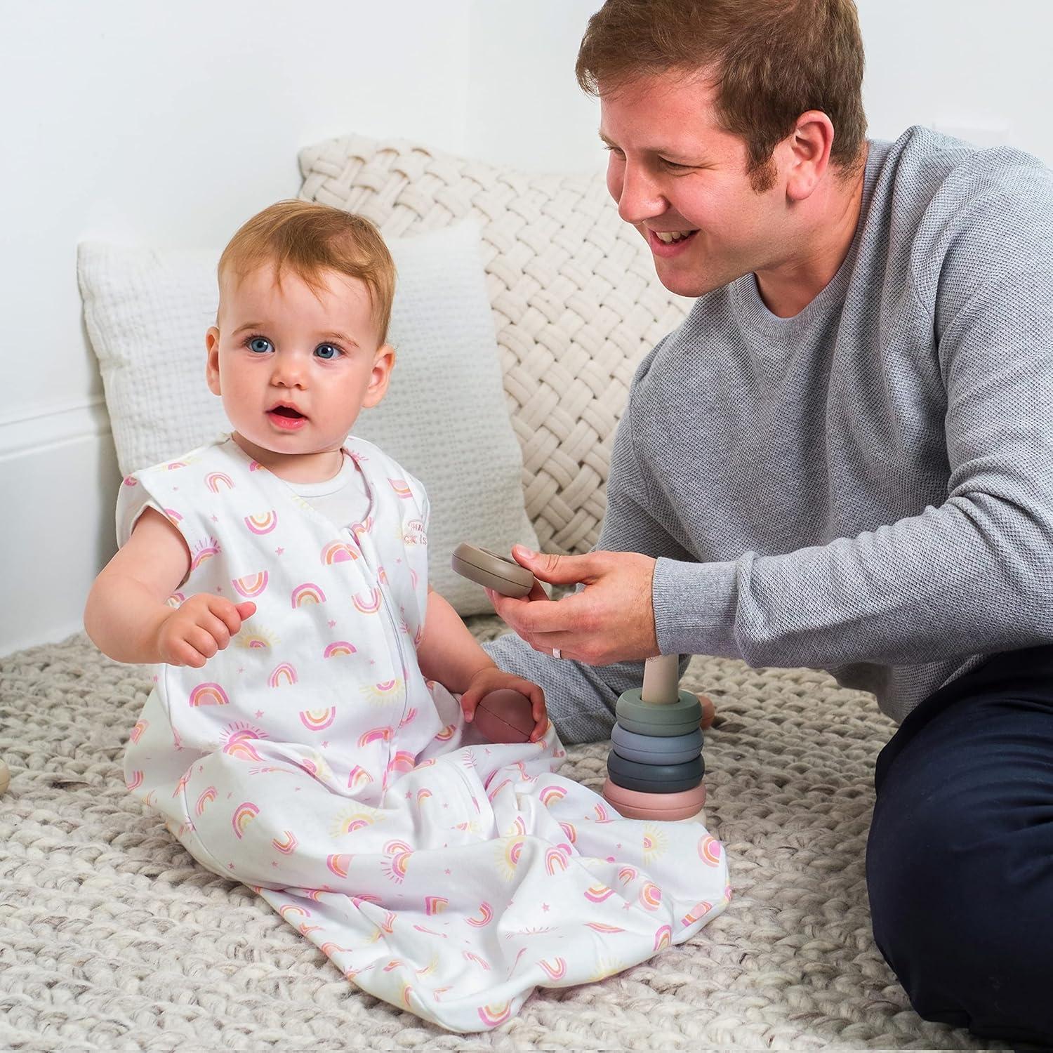 Saco de Dormir HALO Sleepsack 100% Algodón Grande Arcoíris