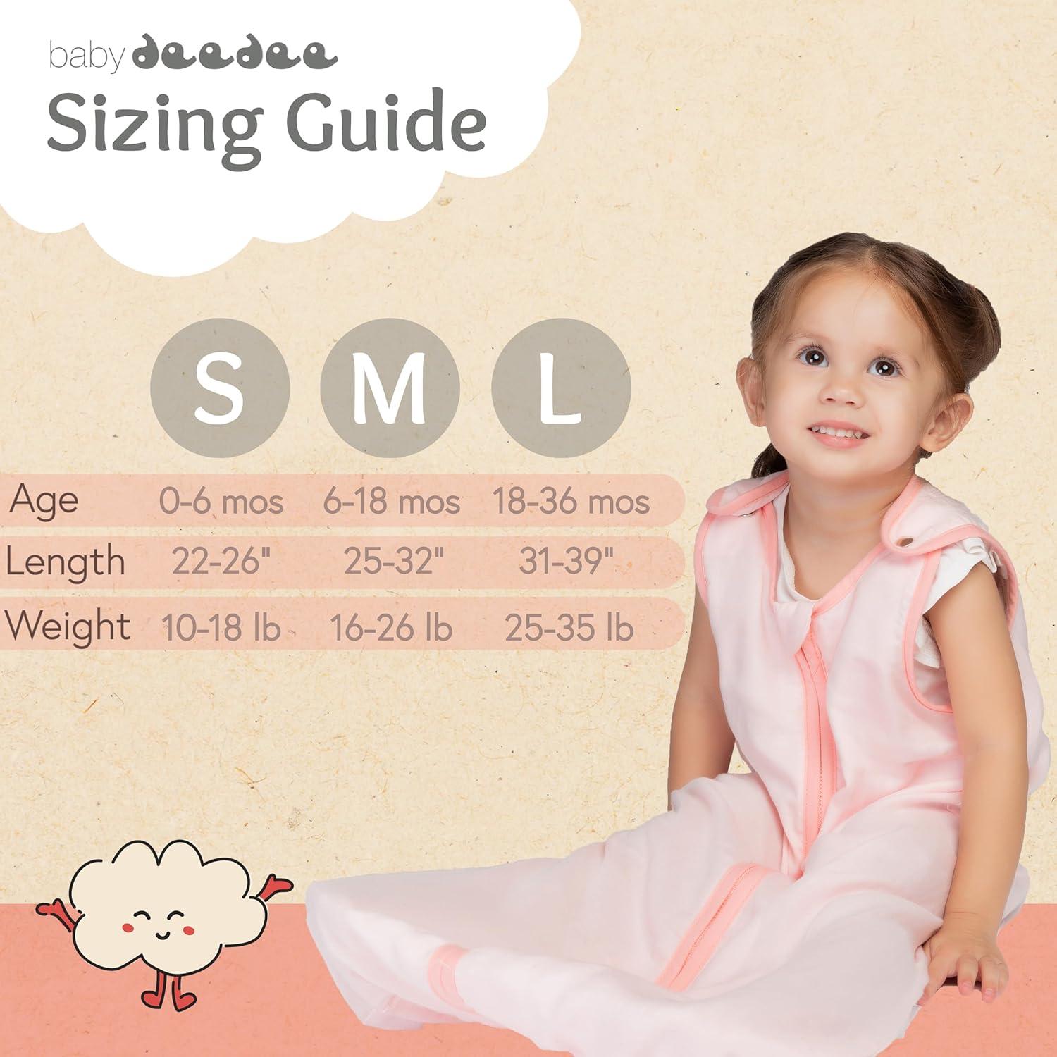 Saco de Dormir Baby Deedee Sleep Nest Air 0.5 TOG Rosa Grande