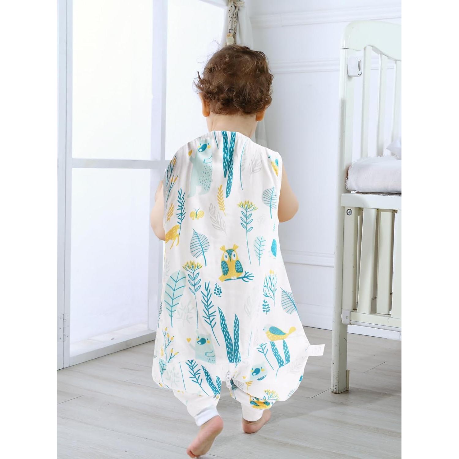 Saco de Sueño para Bebé con Pies Ililmmoe 70% Rayón 30% Algodón