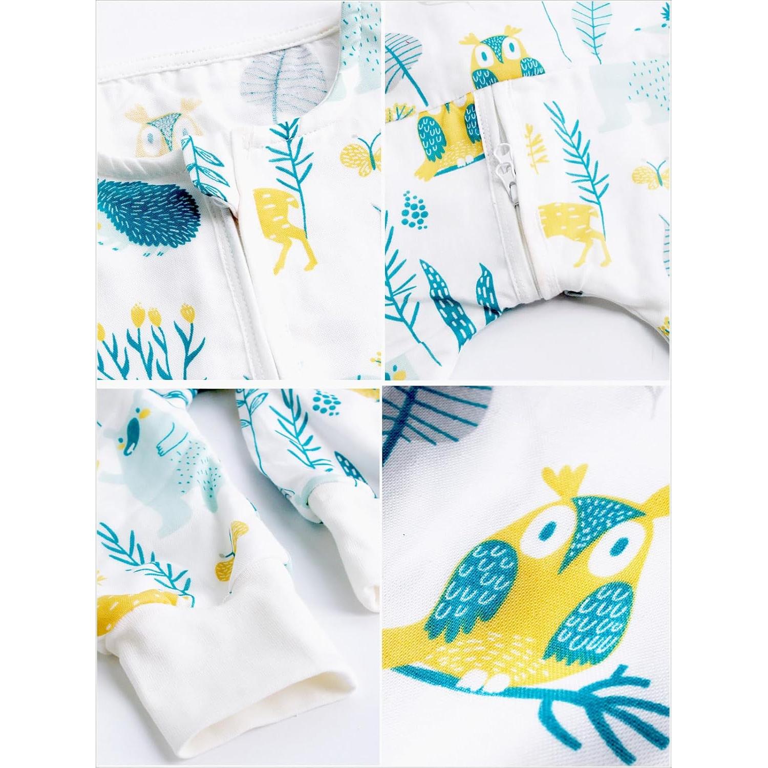 Saco de Sueño para Bebé con Pies Ililmmoe 70% Rayón 30% Algodón