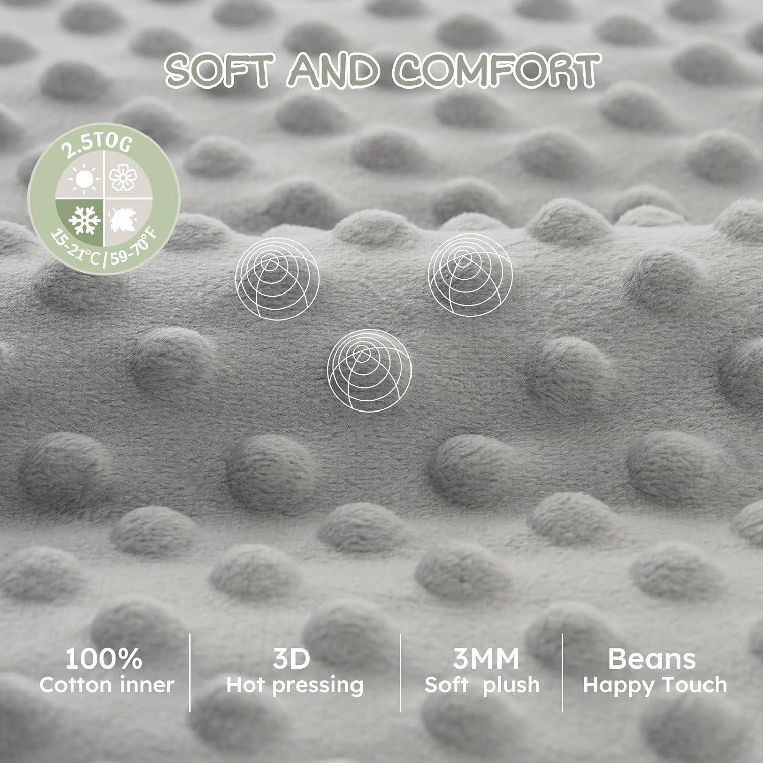 Saco de Sueño Forro Polar Bebés 12-18 Meses Gris