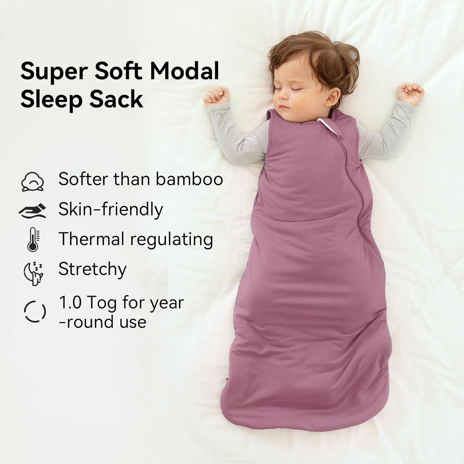 Saco de Sueño Modal BubblePanda 6-12 Meses 1.0 Tog Unisex