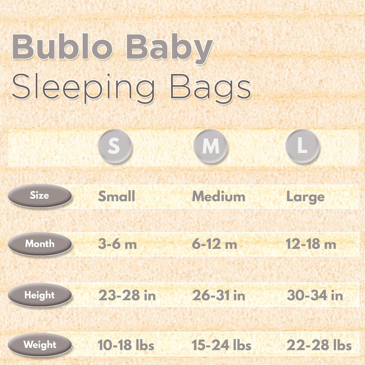 Saco de Sueño Bublo Baby 6-12 Meses Algodón Transpirable 2 Paquetes