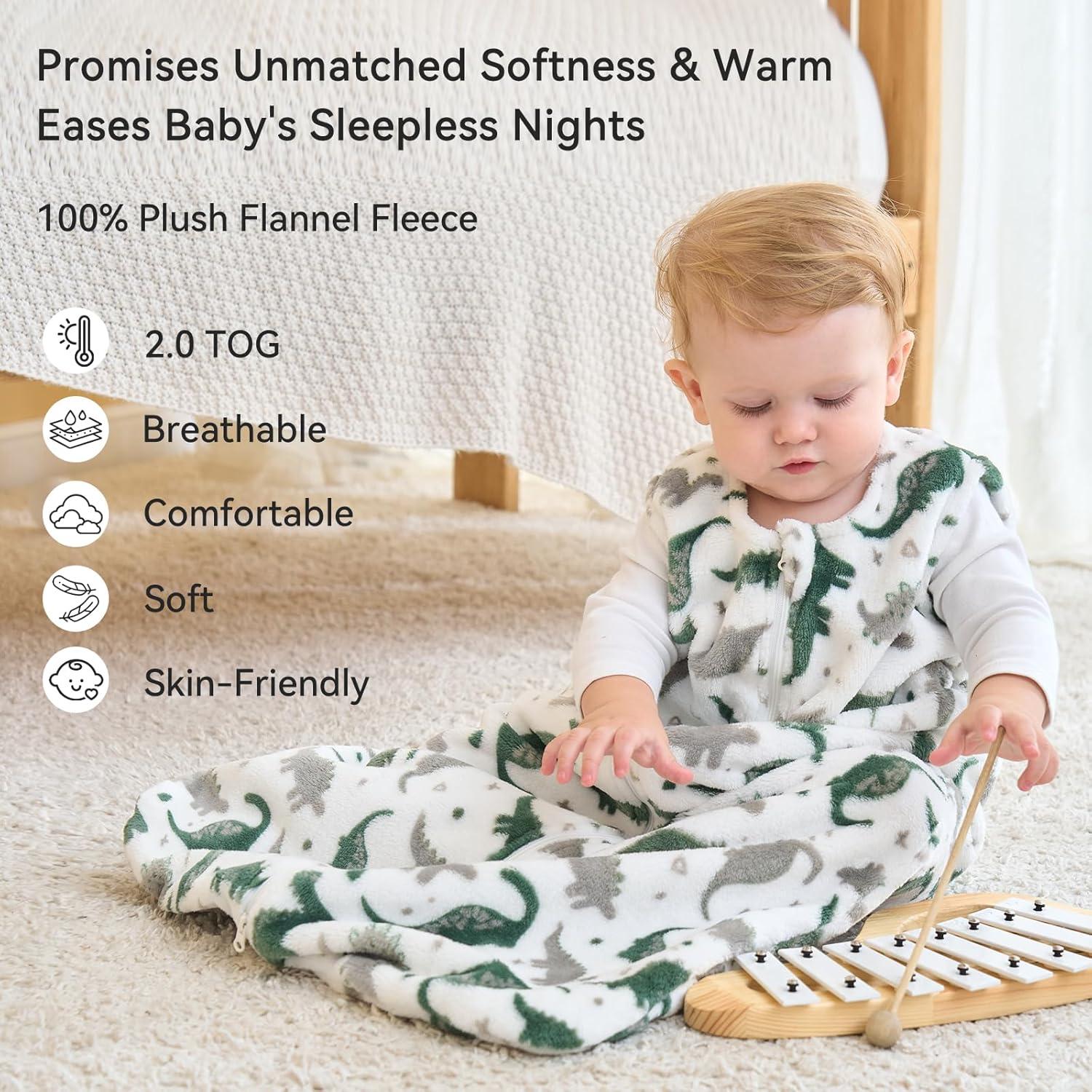 Saco de dormir Unnivoll para bebés 0-6 meses 2.0 Tog gris