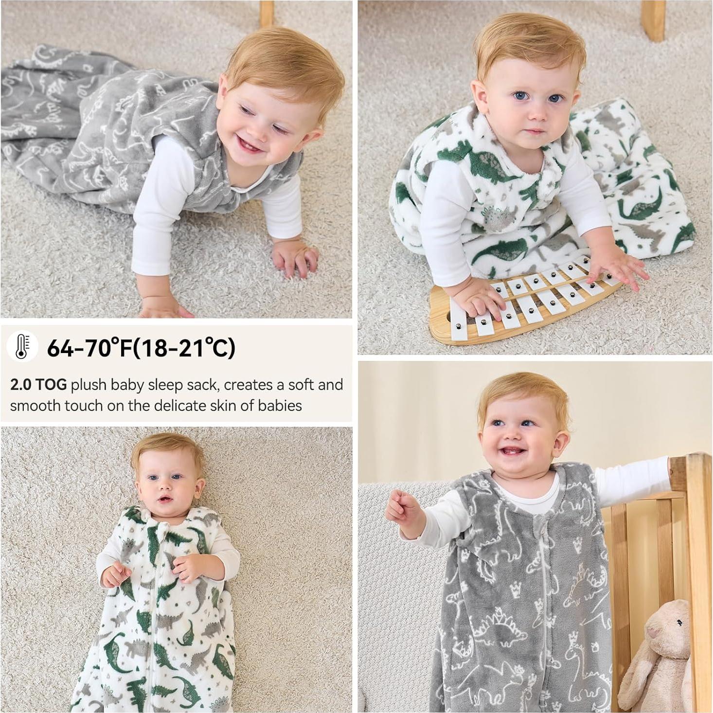 Saco de dormir Unnivoll para bebés 0-6 meses 2.0 Tog gris