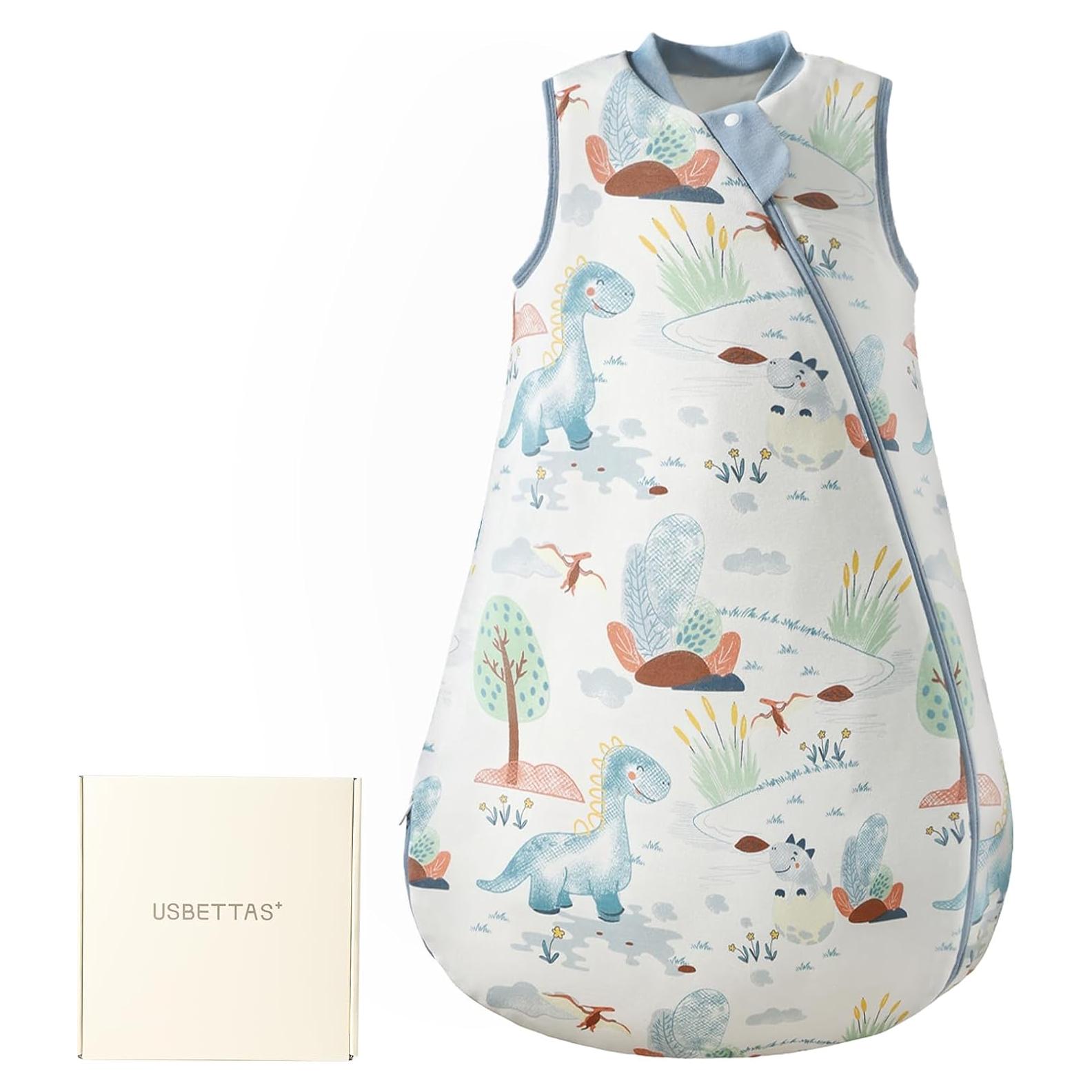 Saco de Dormir para Bebés 1.0 Tog Algodón Unisex Dinosaurio 18-24 Meses