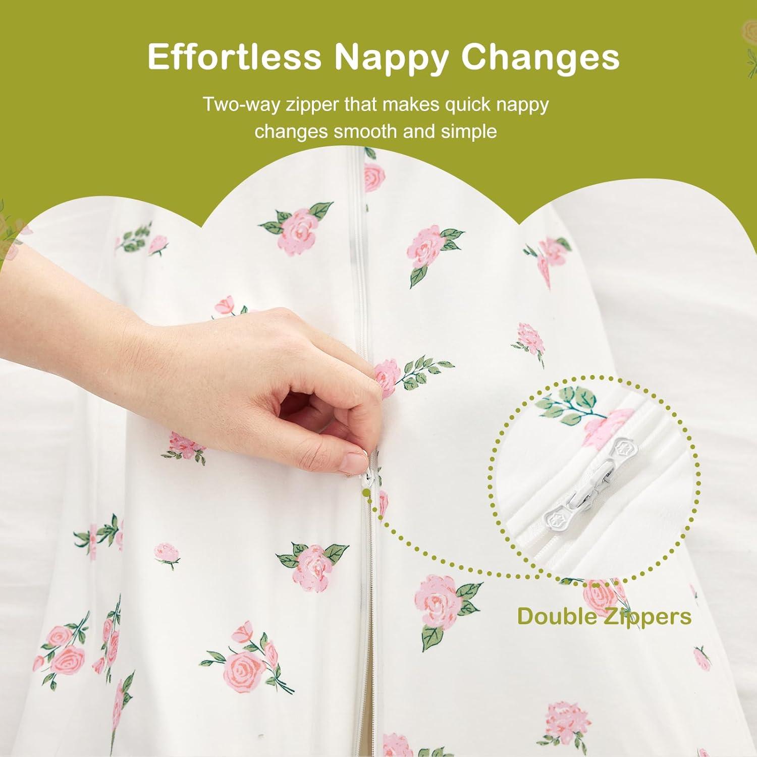 Saco de Sueño 1.5 TOG Algodón Orgánico para Bebé 6-18 Meses