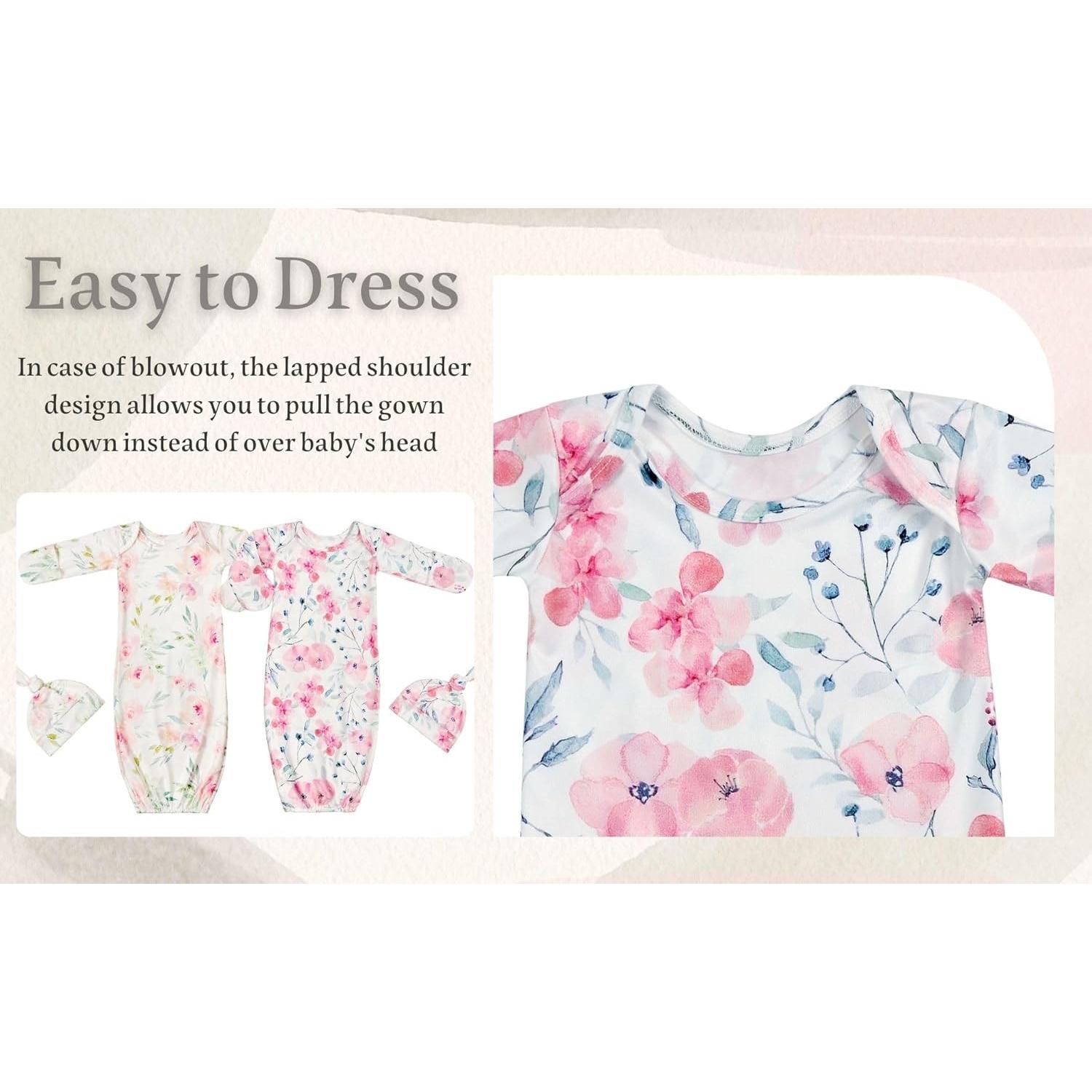 Vestido de Dormir para Bebé Giggle Angel 0-3 Meses Rosa Claro