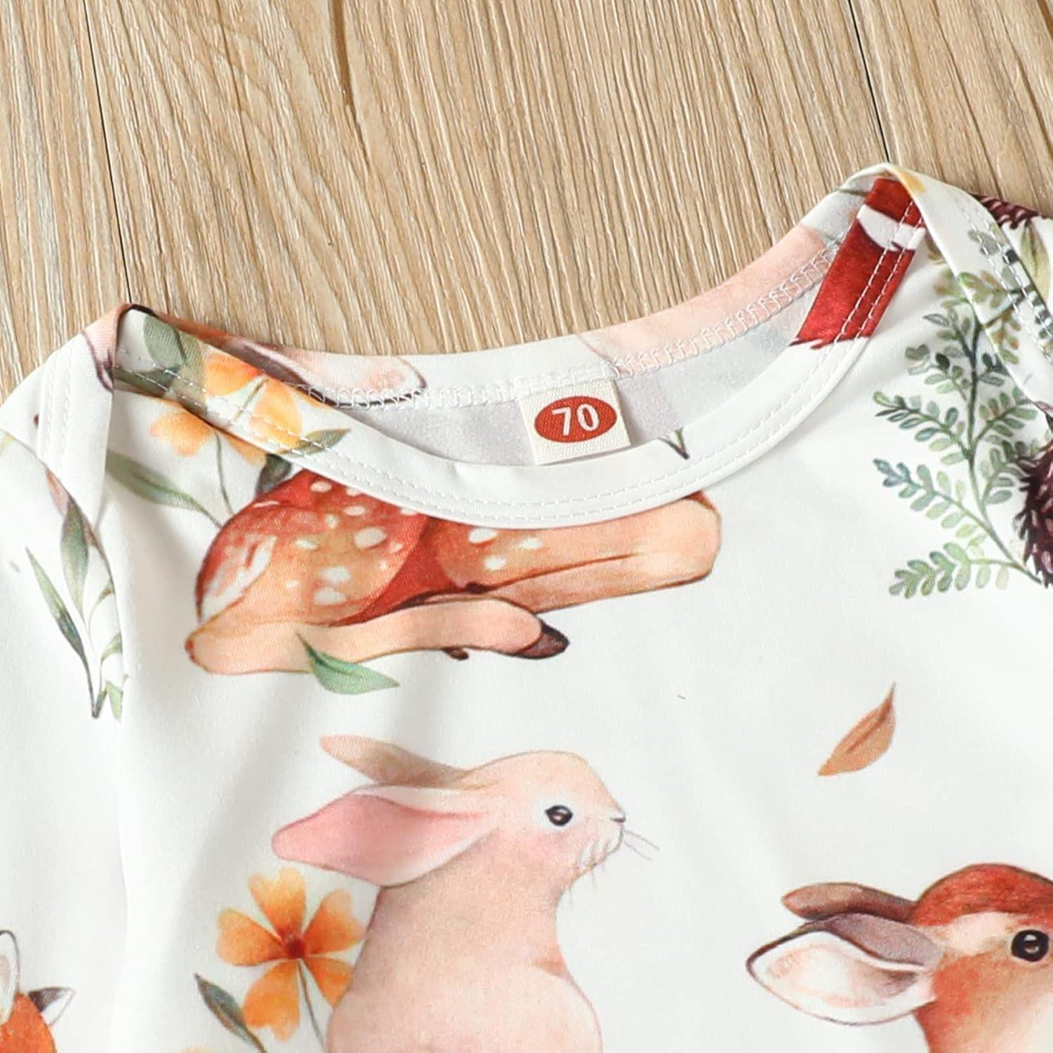 Conjunto de Pijama para Bebé AMAWMW Gato Dormilón 0-6 Meses