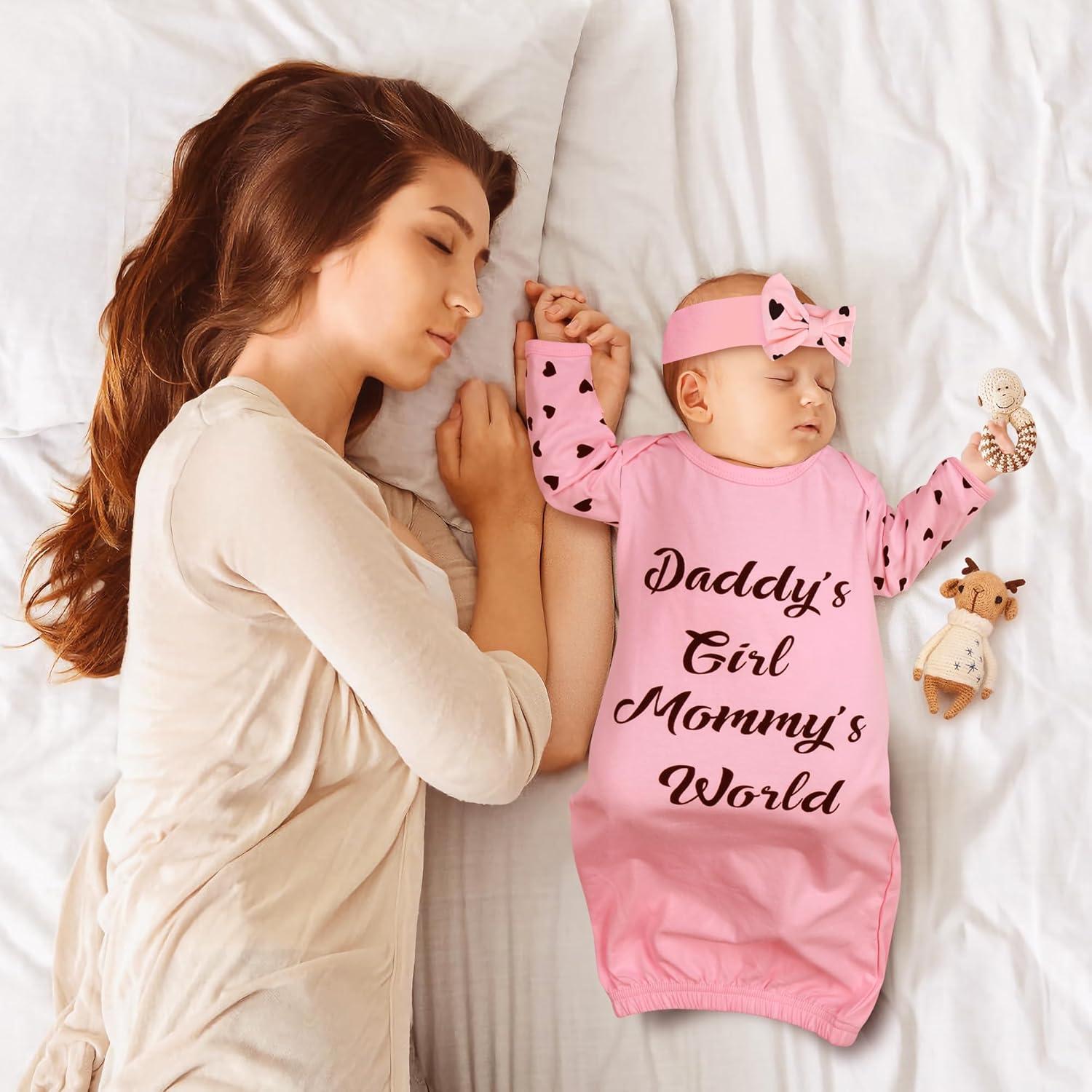 Vestido de Bebé Niña Mikccer Rosa 0-6 Meses Algodón