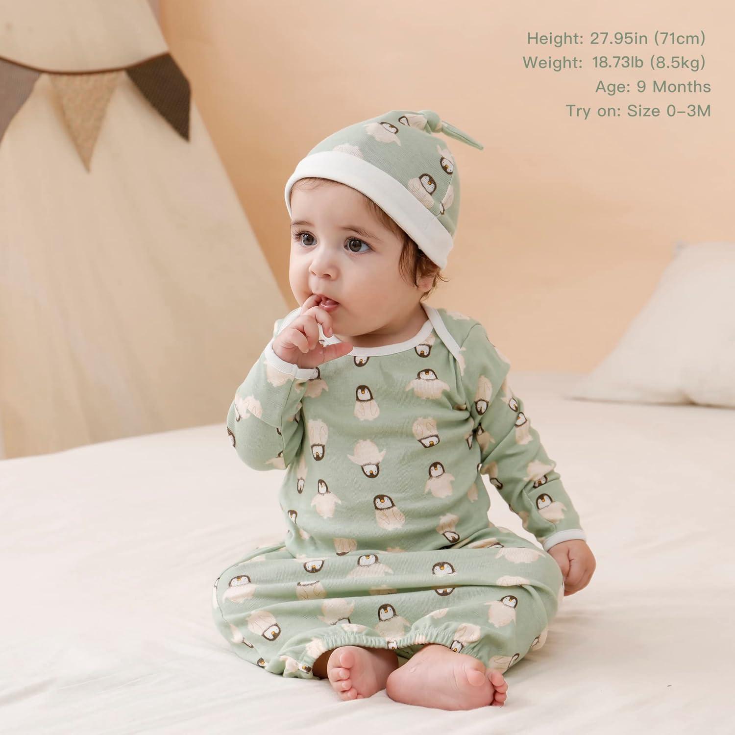 Bata de dormir 100% algodón unisex Minicoco 0-6 meses