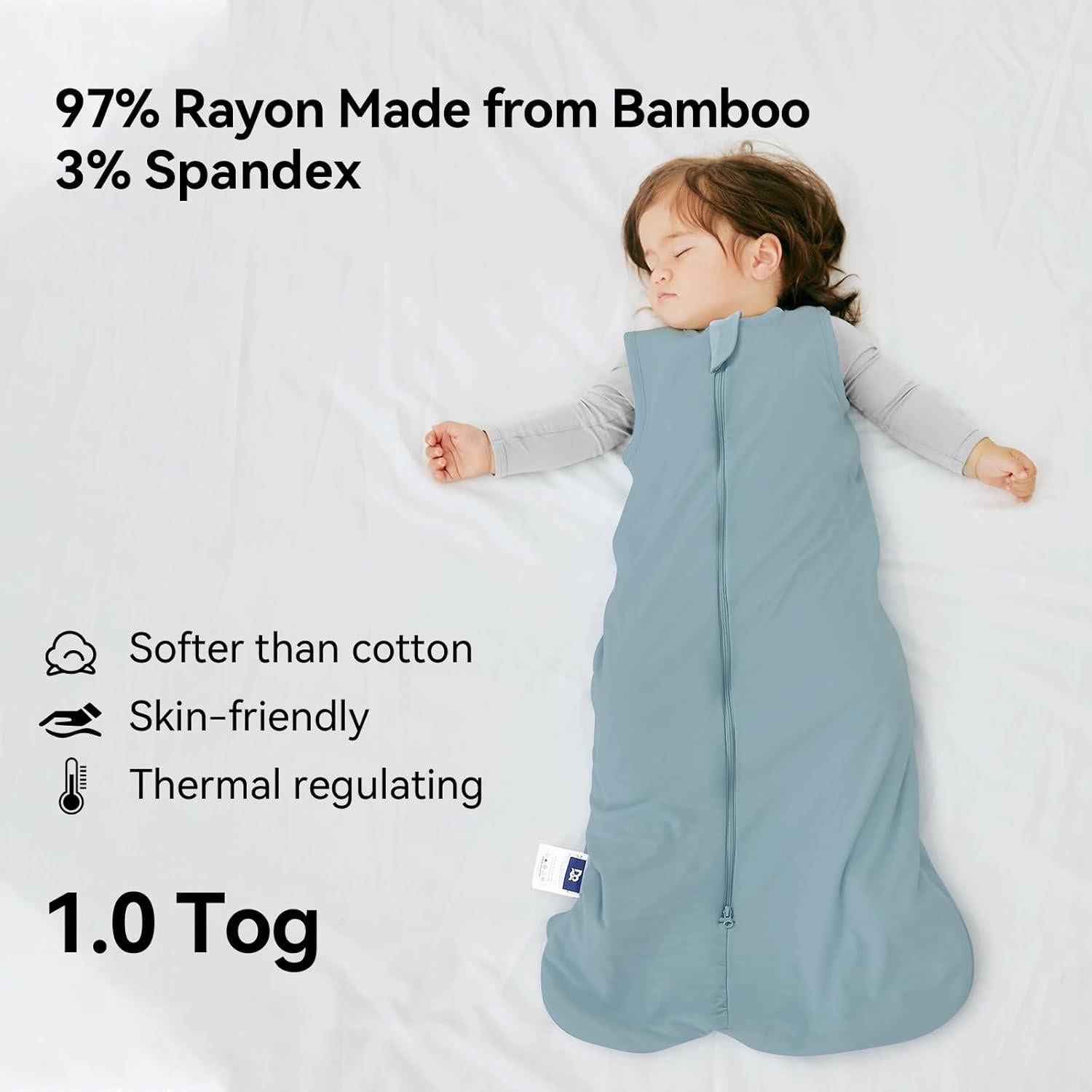 Saco de Sueño Bebé Domiamia Rayón Bambú 0-6 Meses Unisex