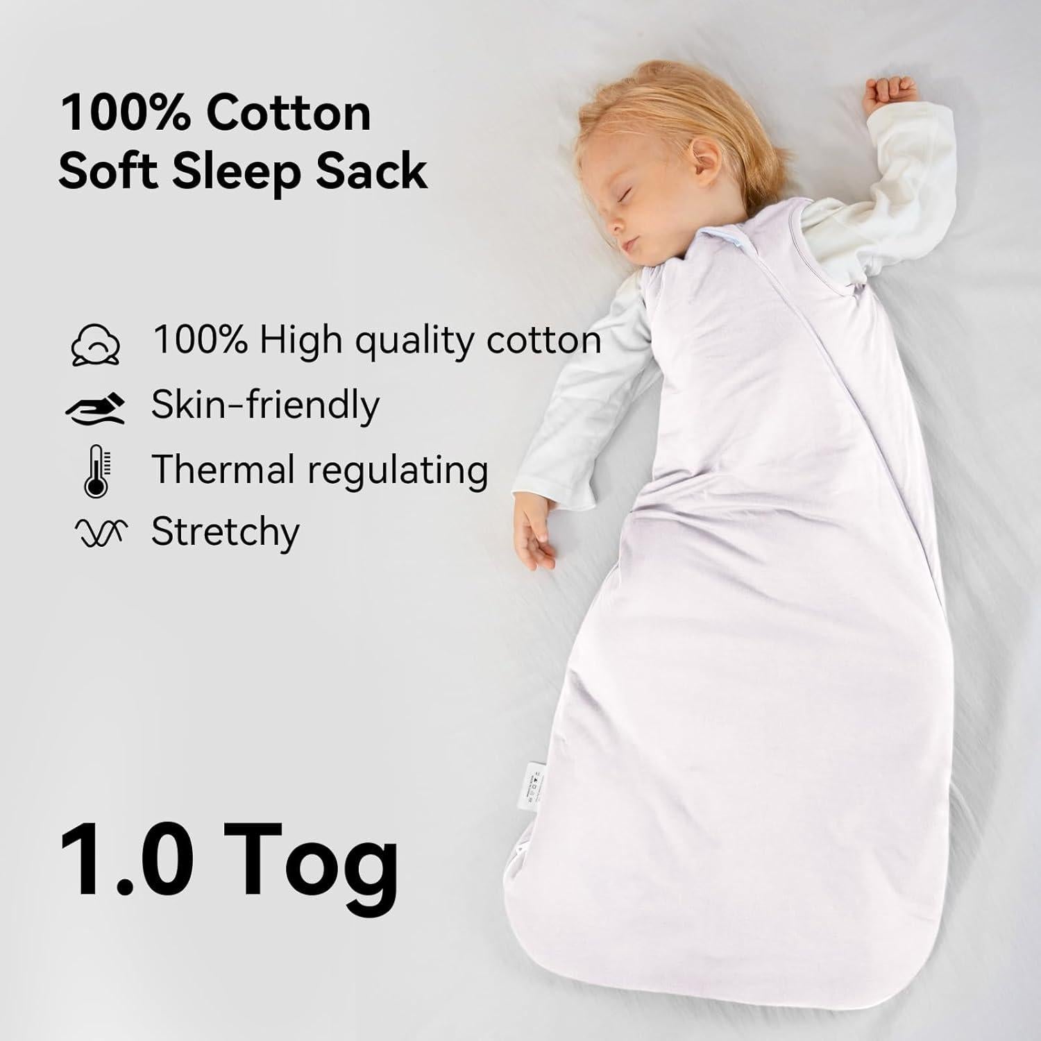 Saco de Sueño para Bebés BubblePanda 12-18 Meses 100% Algodón