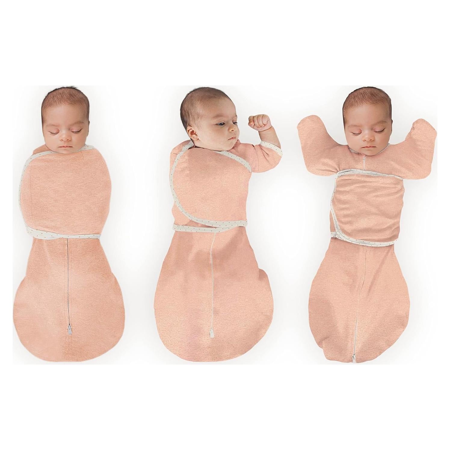 Saco de Swaddle Omni 3M SwaddleDesigns Durazno Melange