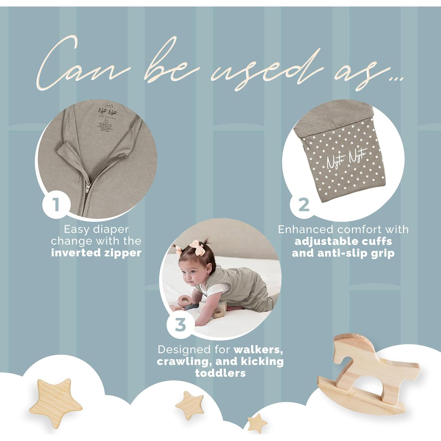 Saco de Sueño Sin Mangas Nyte Nyte Baby 0.5 TOG 3-4T