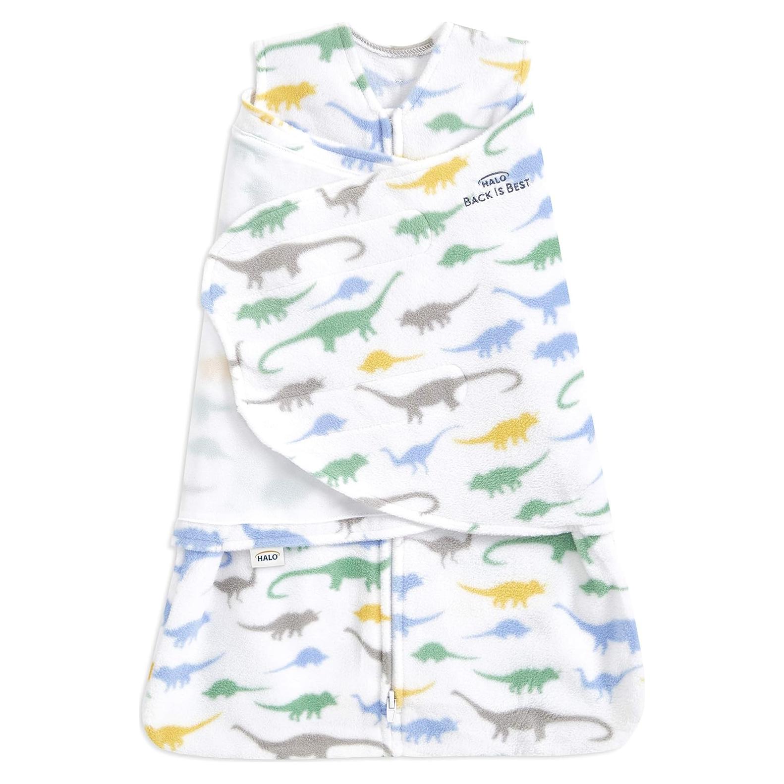 Saco de Dormir HALO Ajustable 3 Formas Dinosaurios 0-6 Meses