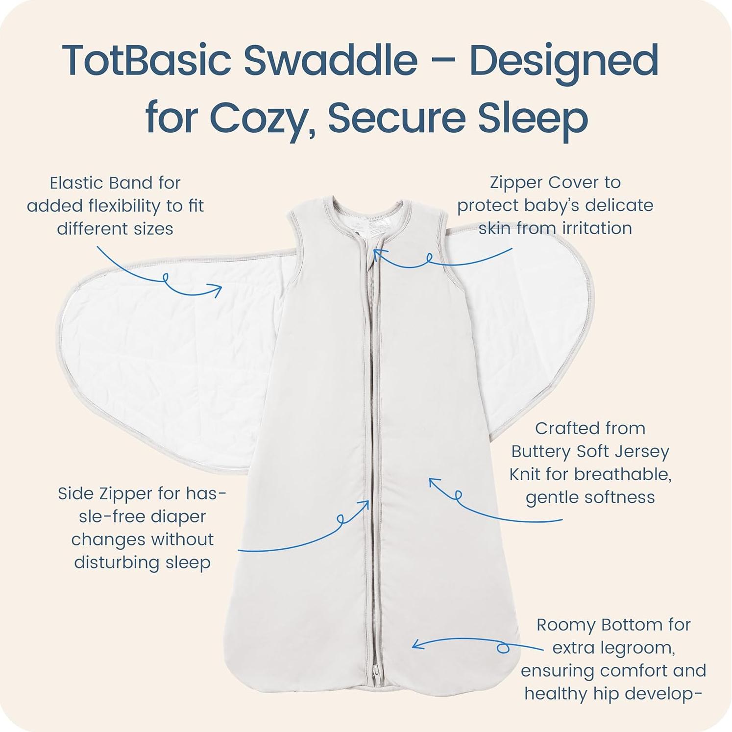 Saco de Sueño TotBasic para Bebés 0-3 Meses 1.0 TOG