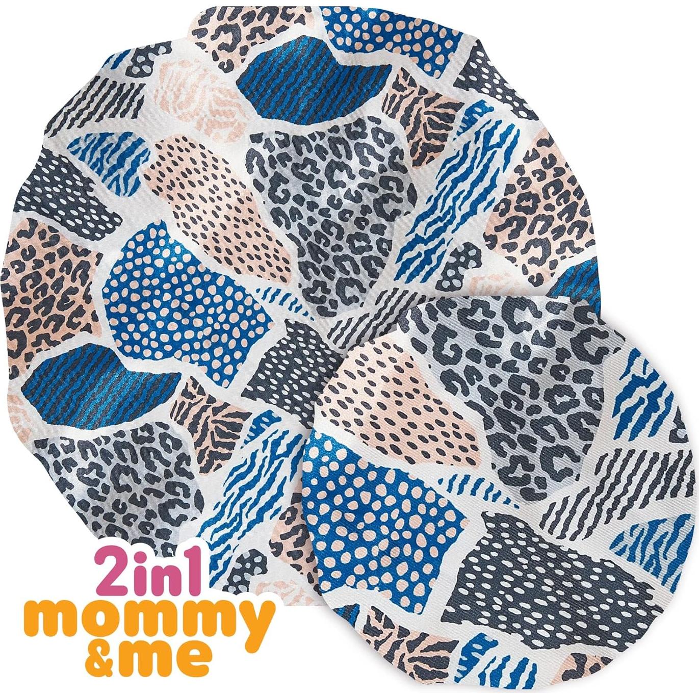 Gorro de Satén 2-en-1 Mamá e Hijo Red by Kiss - Leopardo