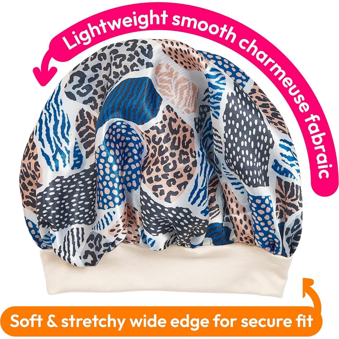 Gorro de Satén 2-en-1 Mamá e Hijo Red by Kiss - Leopardo