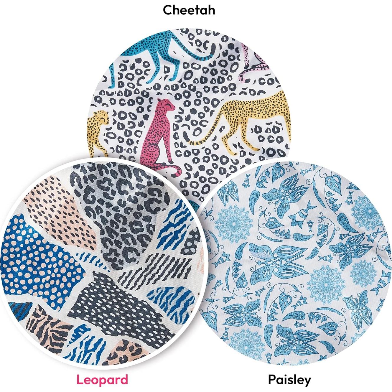 Gorro de Satén 2-en-1 Mamá e Hijo Red by Kiss - Leopardo