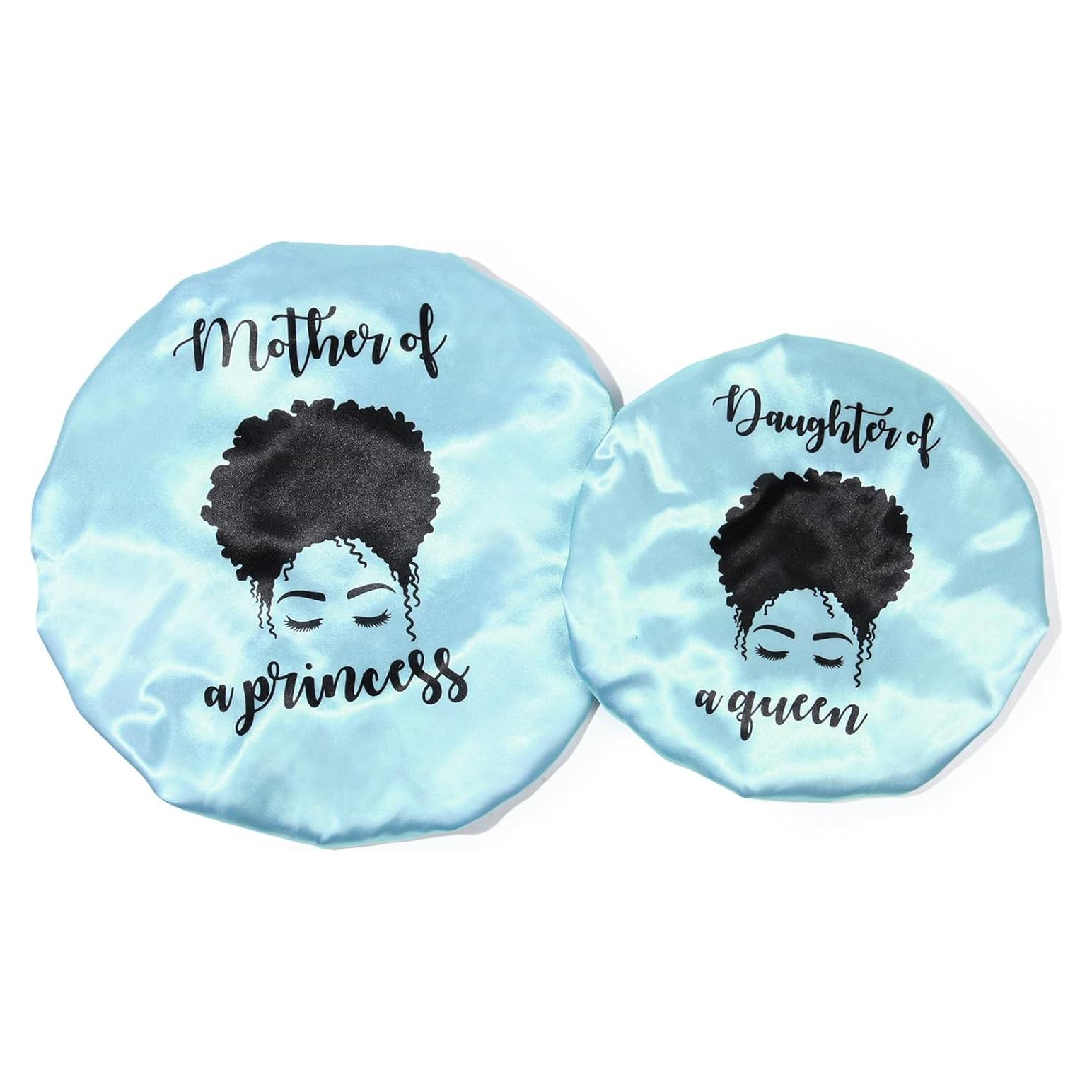 Conjunto Bonete Reversible de Satén para Bebé y Mamá