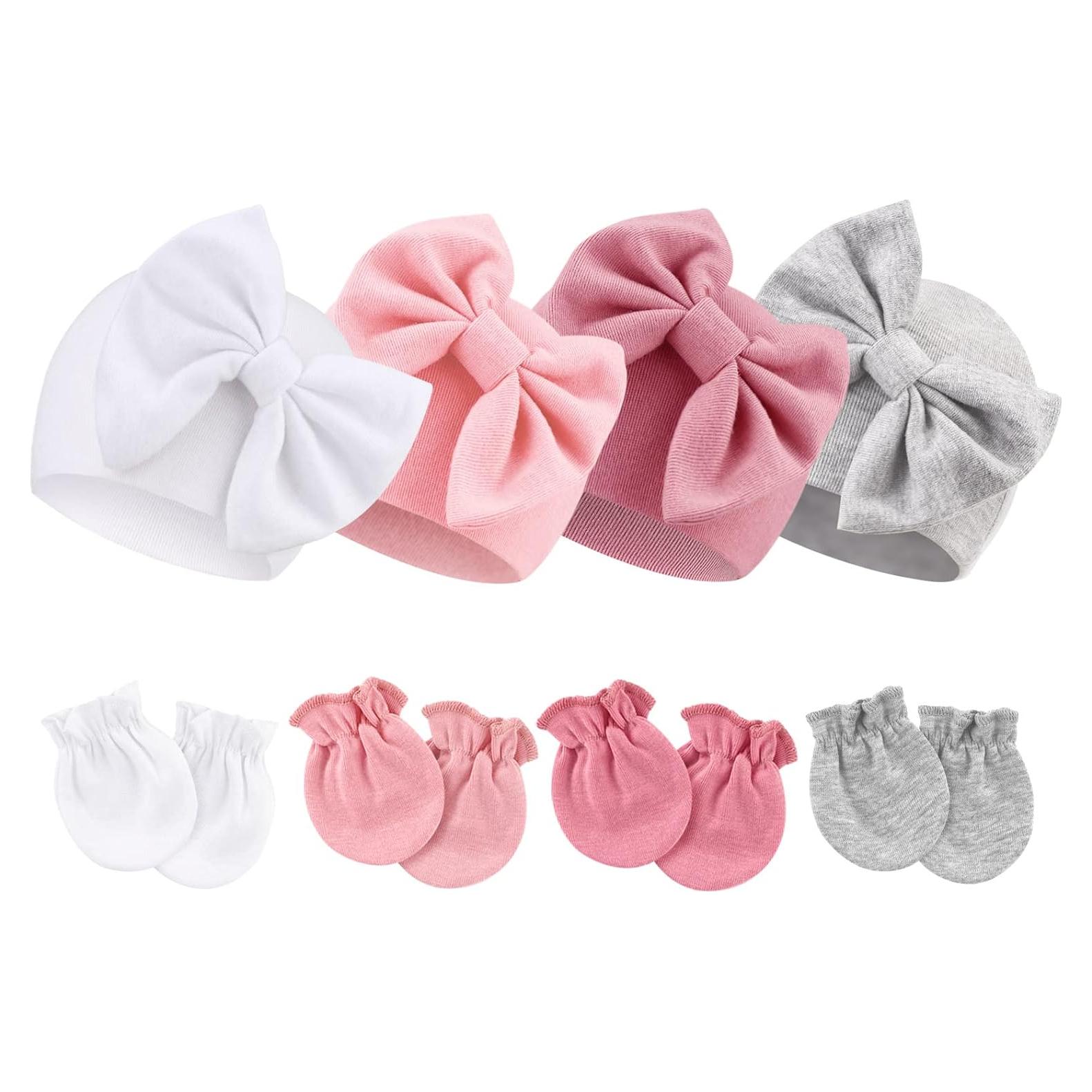 Conjunto de Gorro y Manoplas AQOKKA Bebés 0-6 Meses