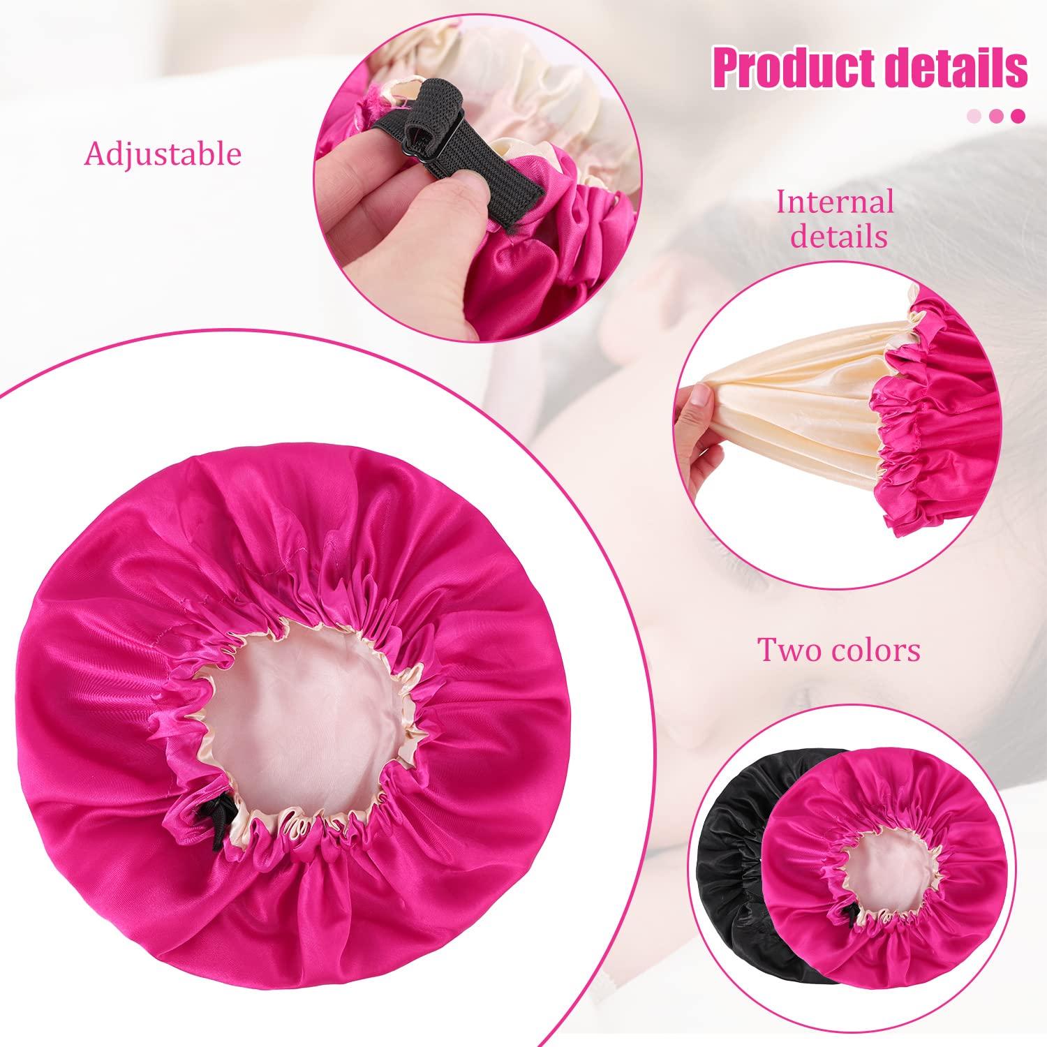 Gorro de Satén Ajustable para Bebé WSICSE - 2 Pcs