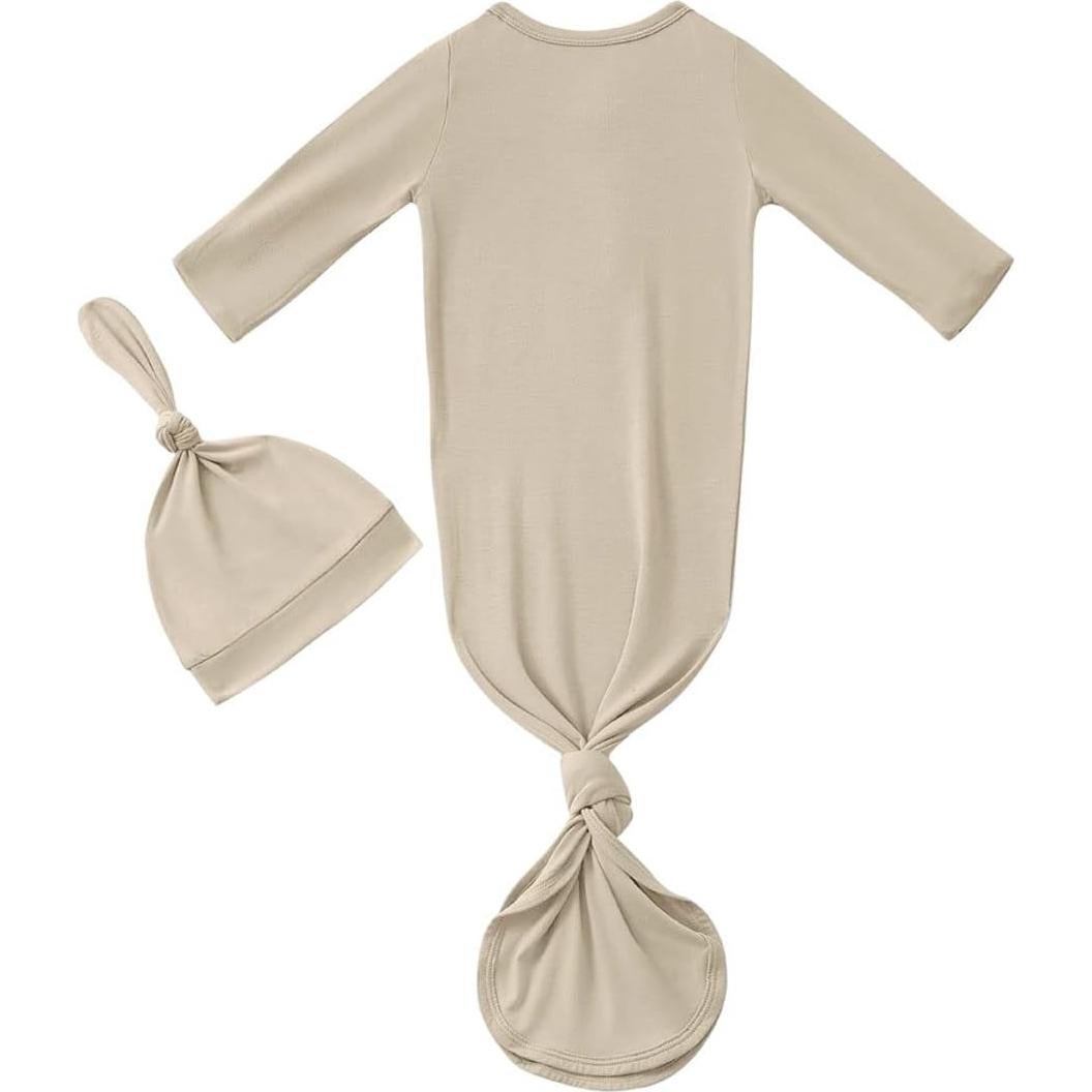 Conjunto Gorro y Bata Anudada Bebé SUZEL 0-3 Meses Viscosa