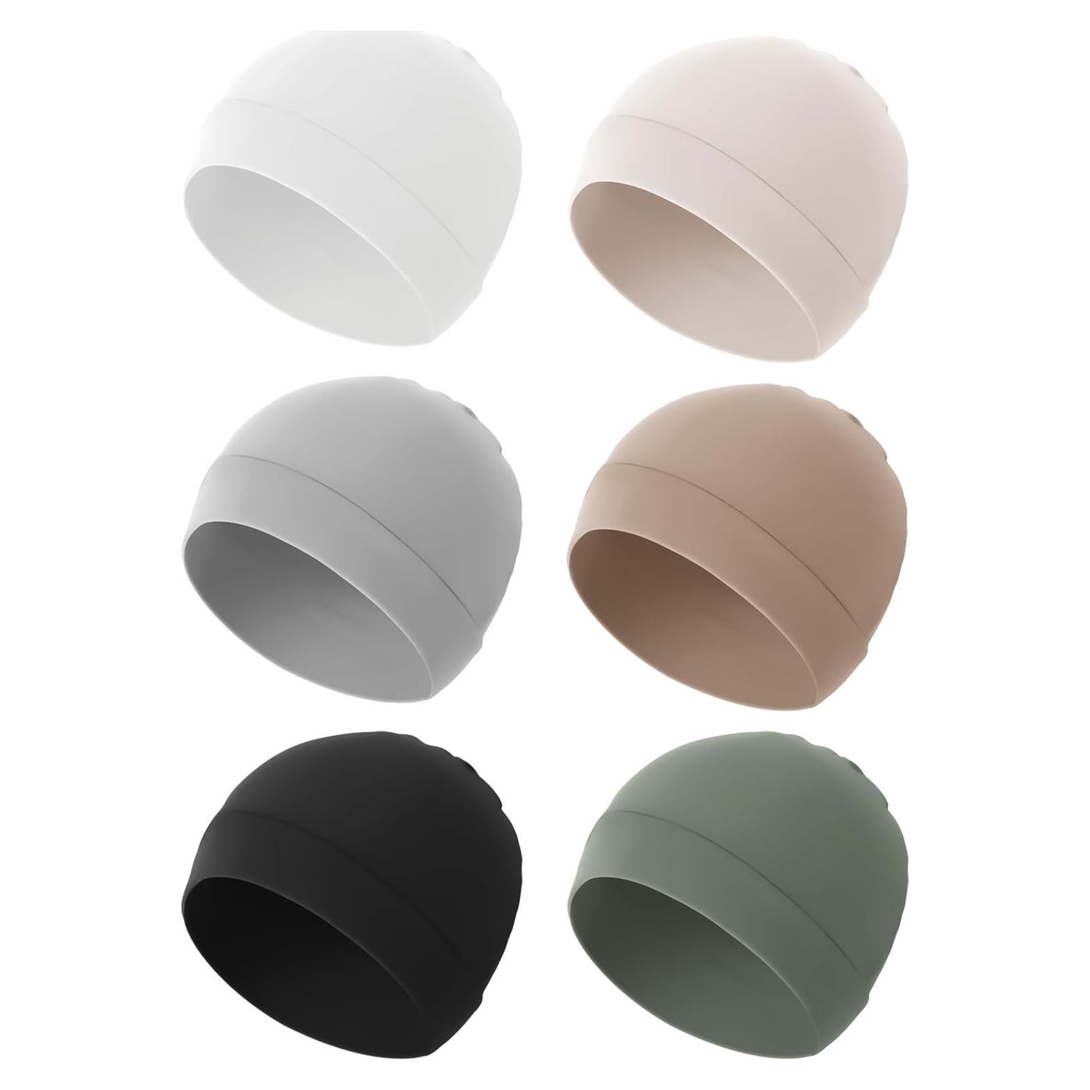 Konssy Paquete de 6 Gorras Beanie Suaves para Bebés 0-6 Meses