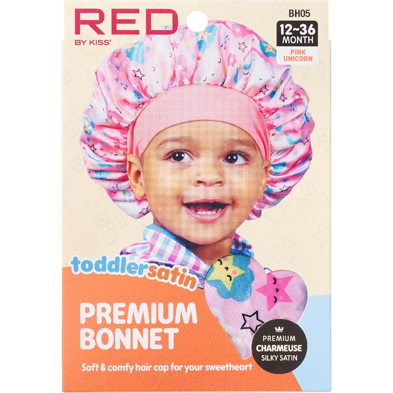 Gorra de Satén para Dormir Red by Kiss Unicornio Rosa 1-4 Años