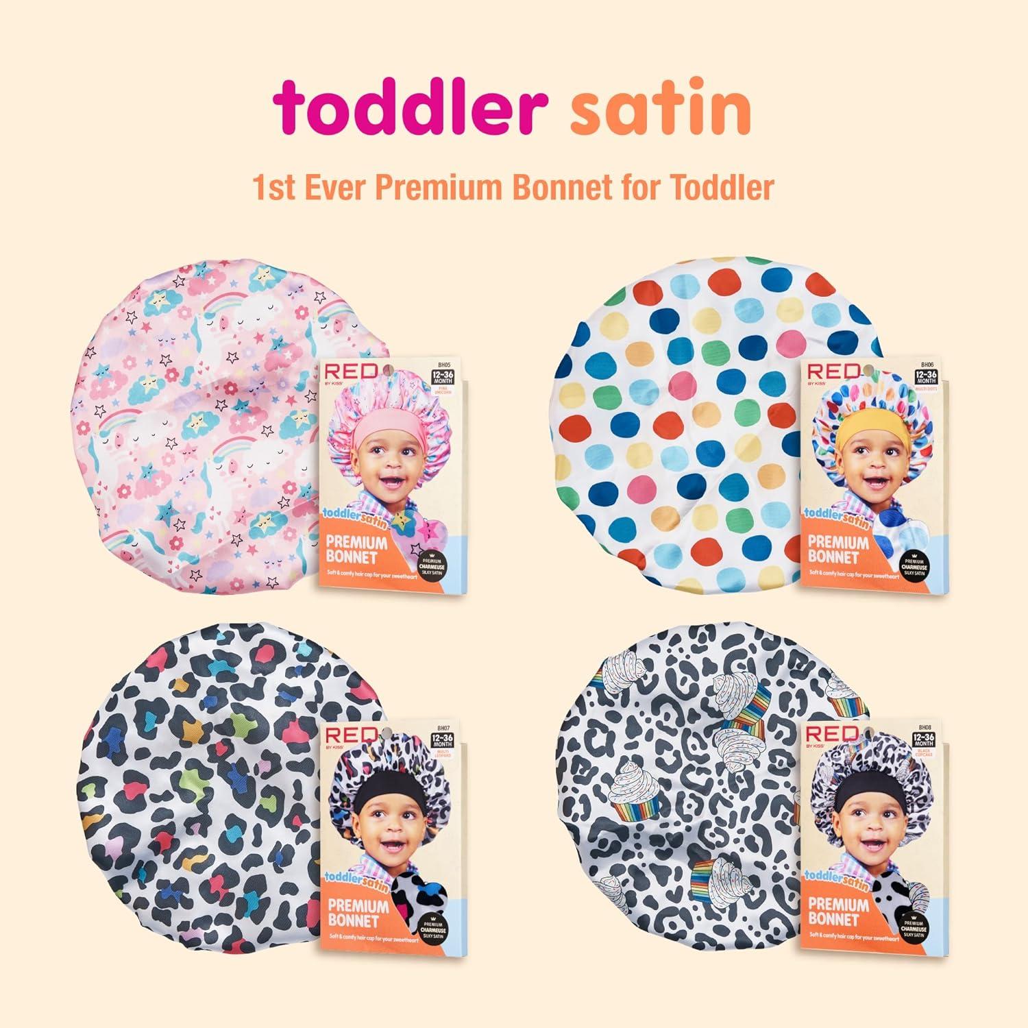 Gorra de Satén para Dormir Red by Kiss Unicornio Rosa 1-4 Años