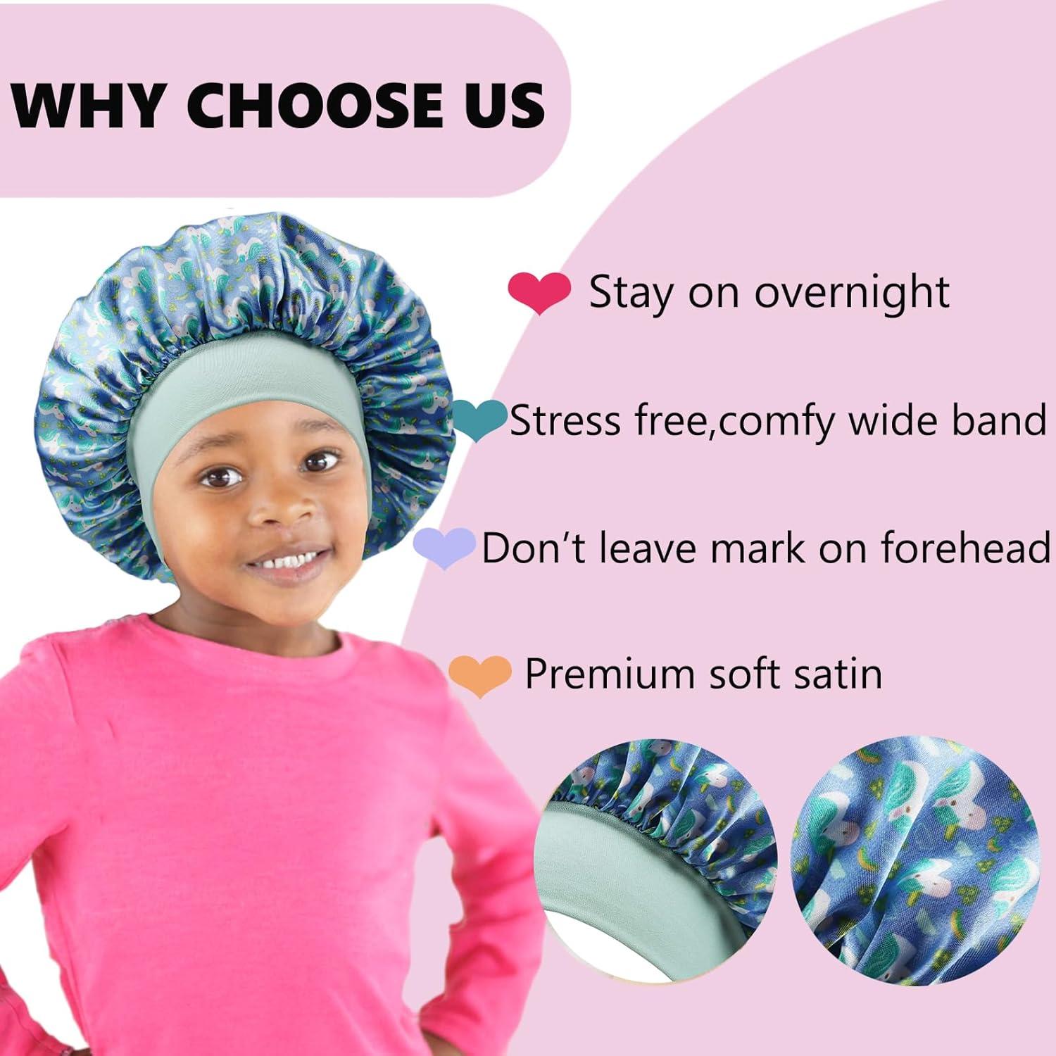 3 Gorras de Seda para Niños LBYLUS - Sueño y Estilo