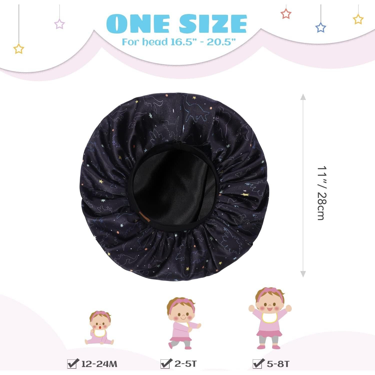 Gorro de Satén Ajustable para Niños Hat Hut - 1 a 8 Años