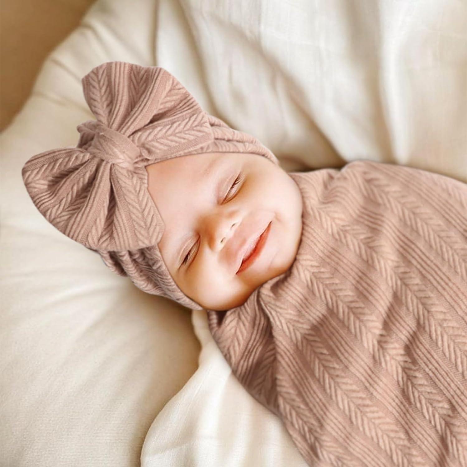 Conjunto de Gorros y Manoplas BQUBO para Bebés 0-12 Meses