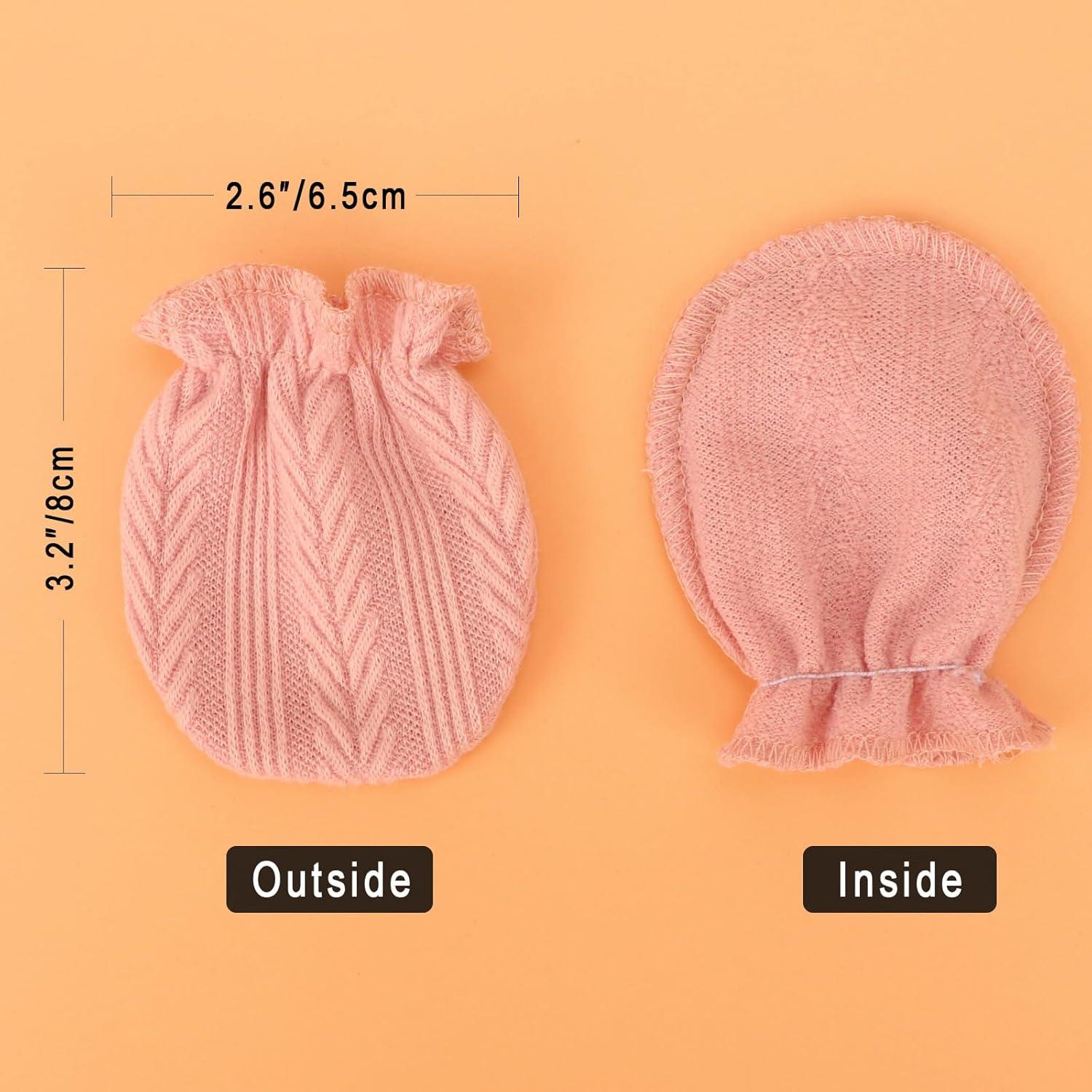 Conjunto de Gorros y Manoplas BQUBO para Bebés 0-12 Meses