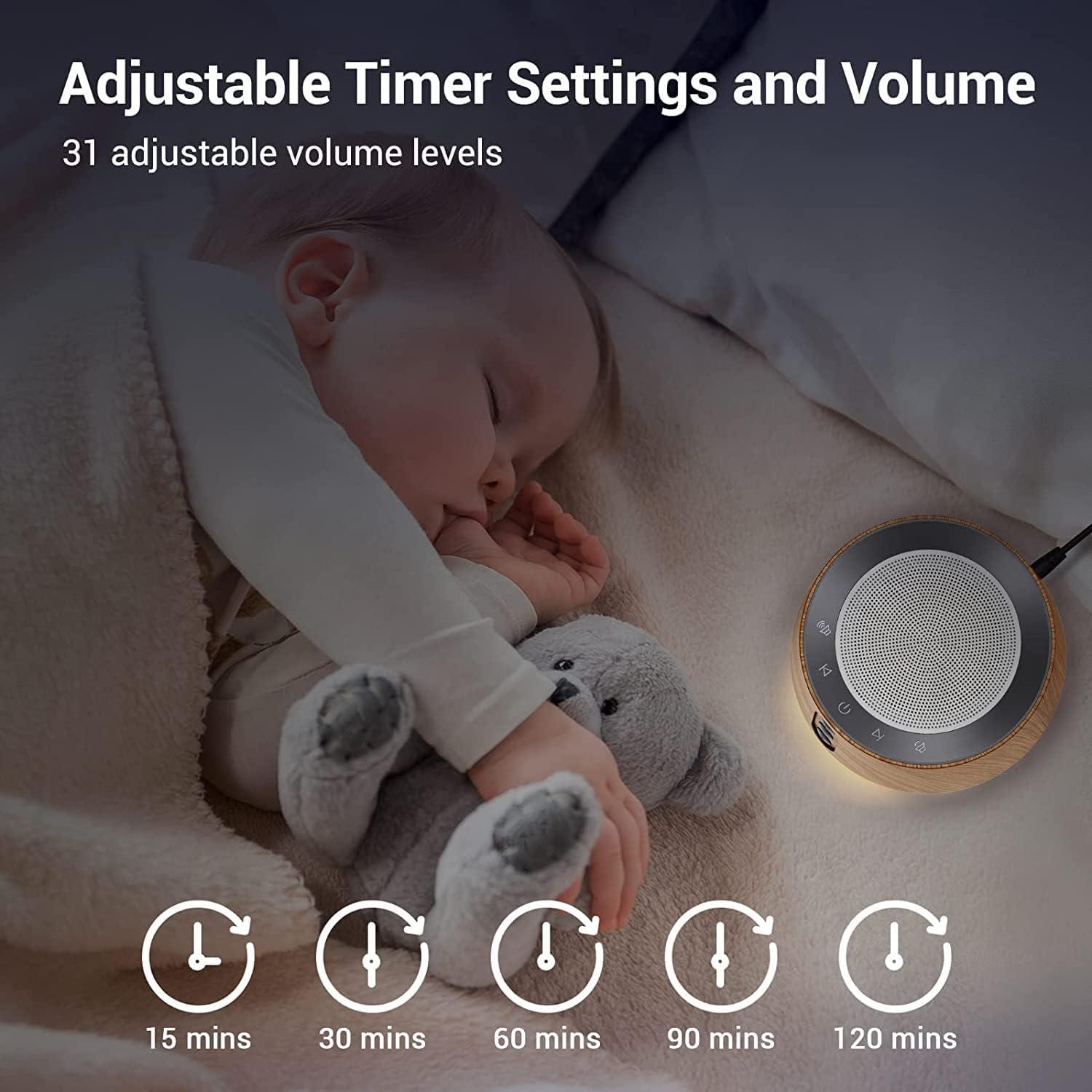 Máquina de Ruido Blanco BGOVERSS T126L con 20 Sonidos y Luz