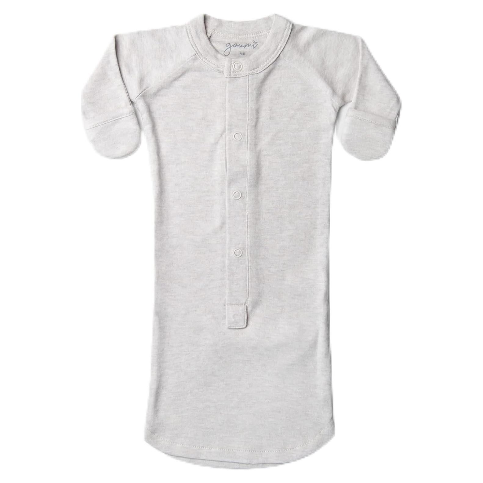 Bata de Bebé Goumi Kids Tormenta Gris con Manoplas