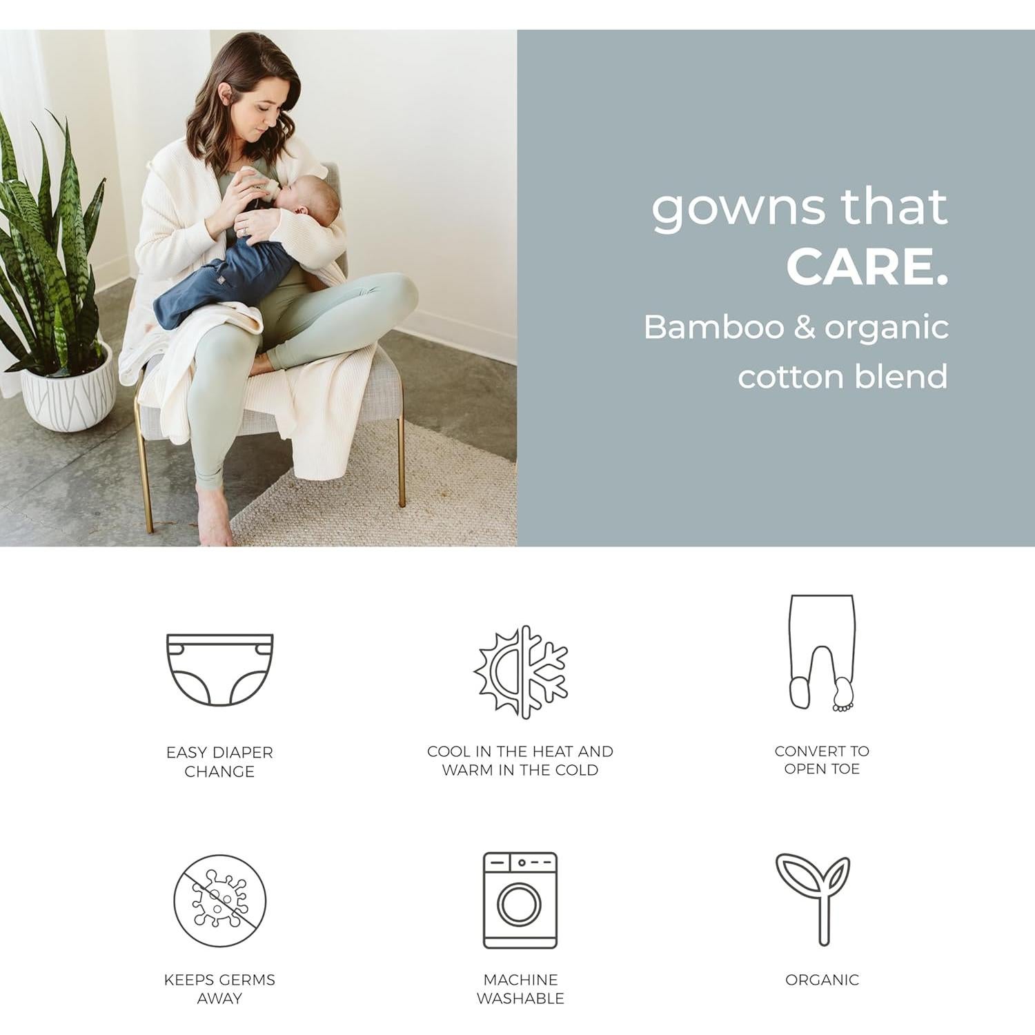 Bata Convertible para Bebés Goumi Kids de Algodón Orgánico