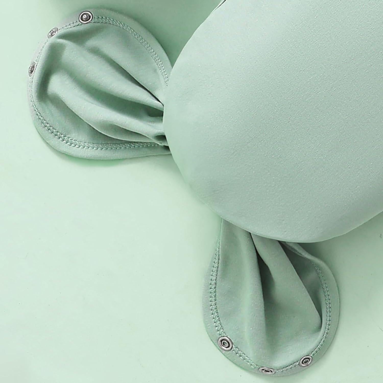 Conjunto de Vestidura de Bebé MVUOCR Algodón Verde Claro